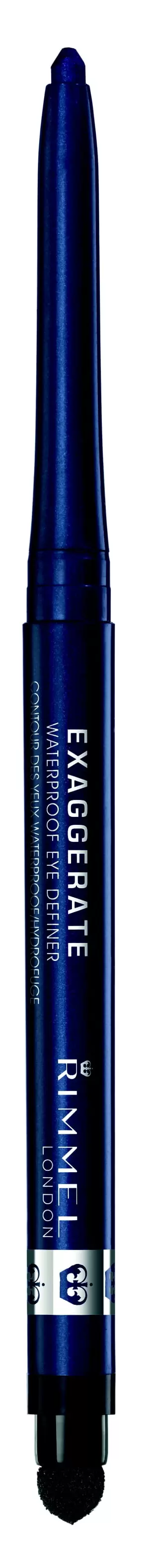 Rimmel London Exaggerate Waterproof Eye Definer Eyeliner. Highly Pigmented. Long-Wearing. Built-In Smudger. 262. Deep Ocean. 0.01oz