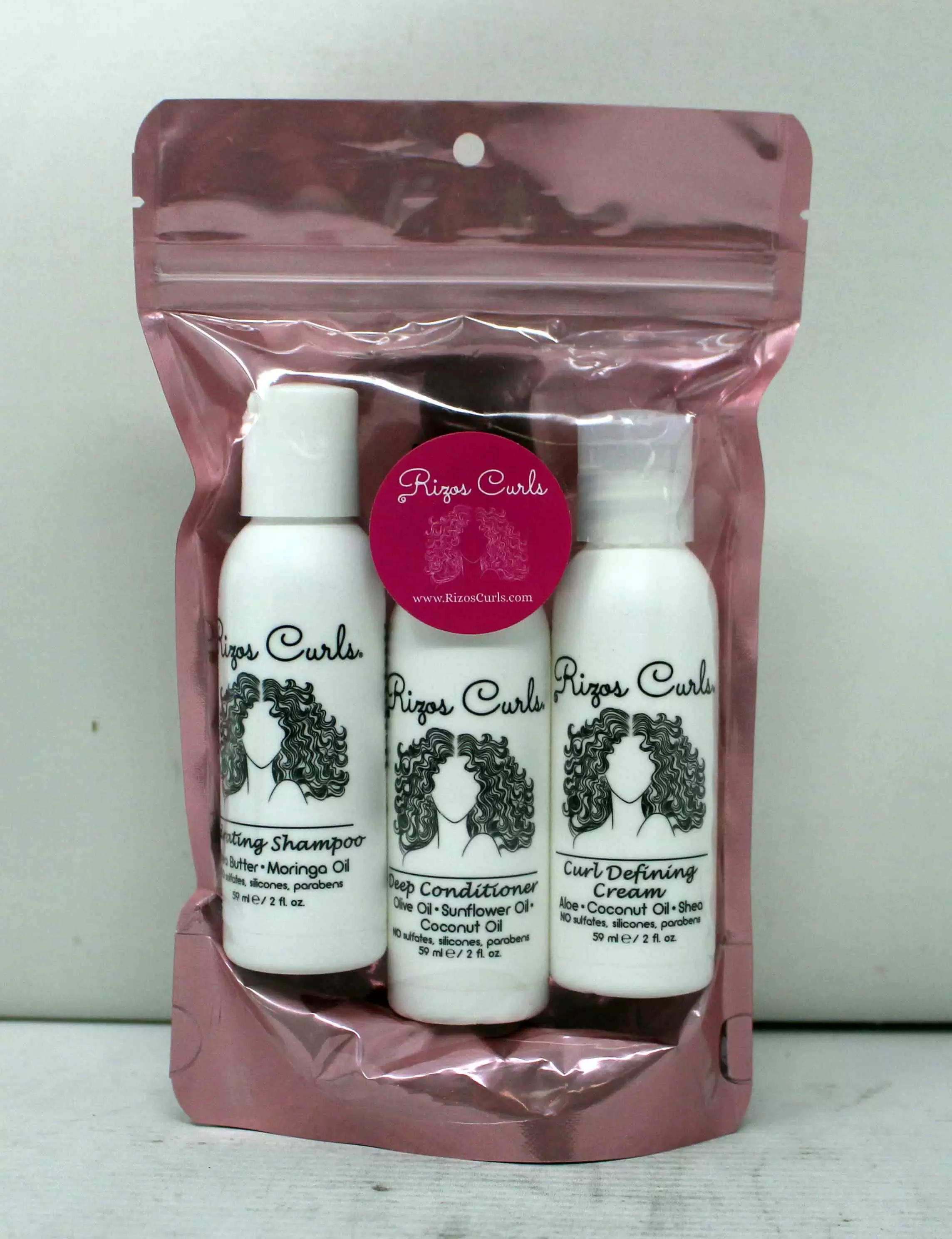 Rizos Curls - Ultimate Travel Kit for Curly Hair 3-pack