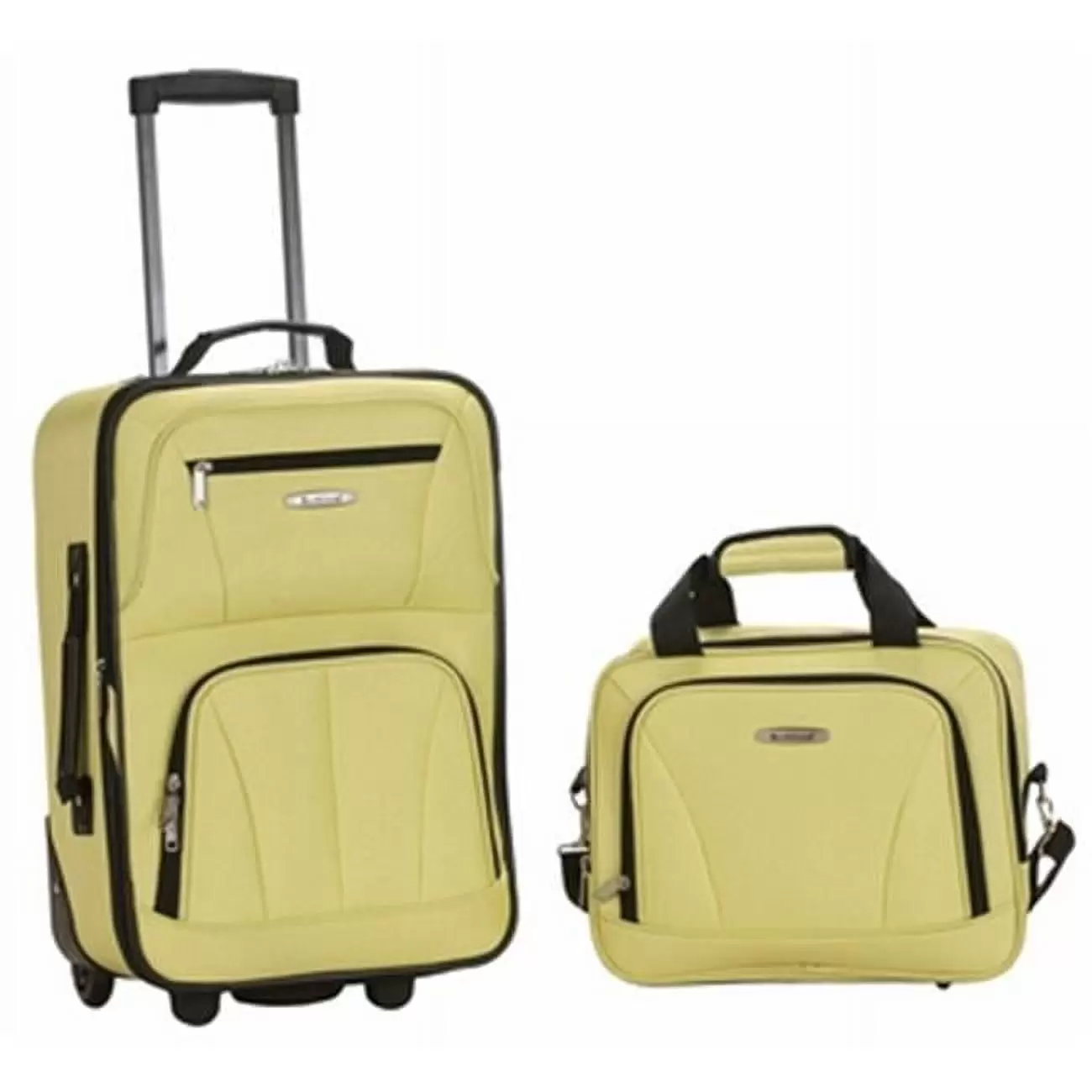 Rockland F102-LIME 2 PC LUGGAGE SET - LIME