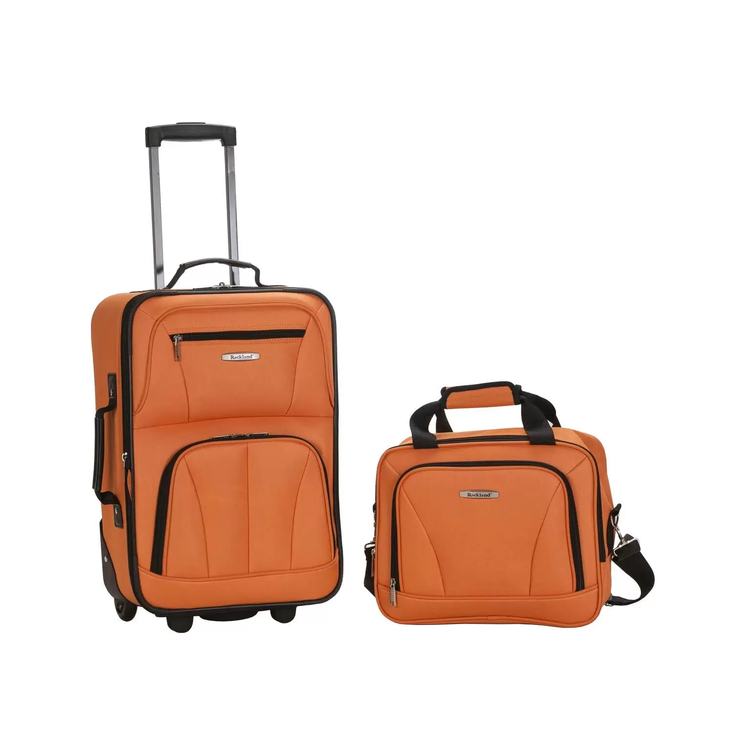 Rockland Fashion Softside Upright 2 Piece Luggage Set F102