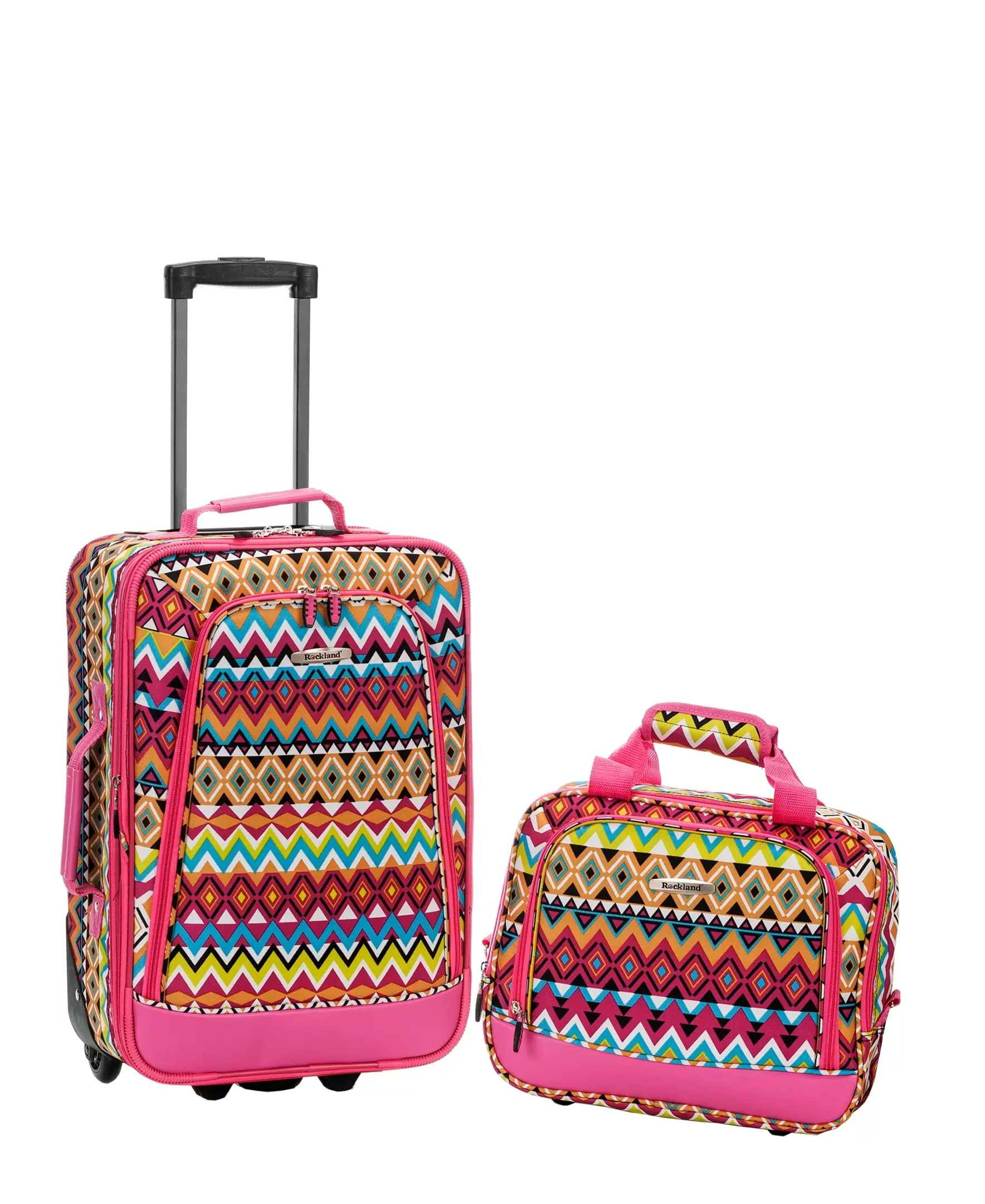 Rockland Fashion Softside Upright 2 Piece Luggage Set F102