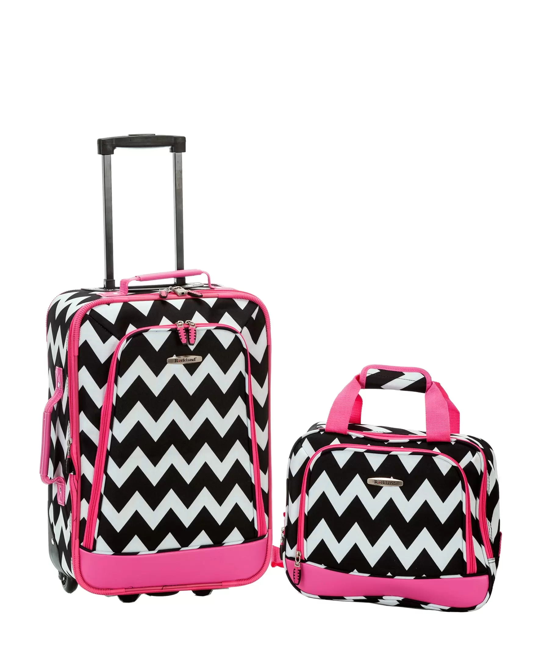 Rockland Fashion Softside Upright 2 Piece Luggage Set F102