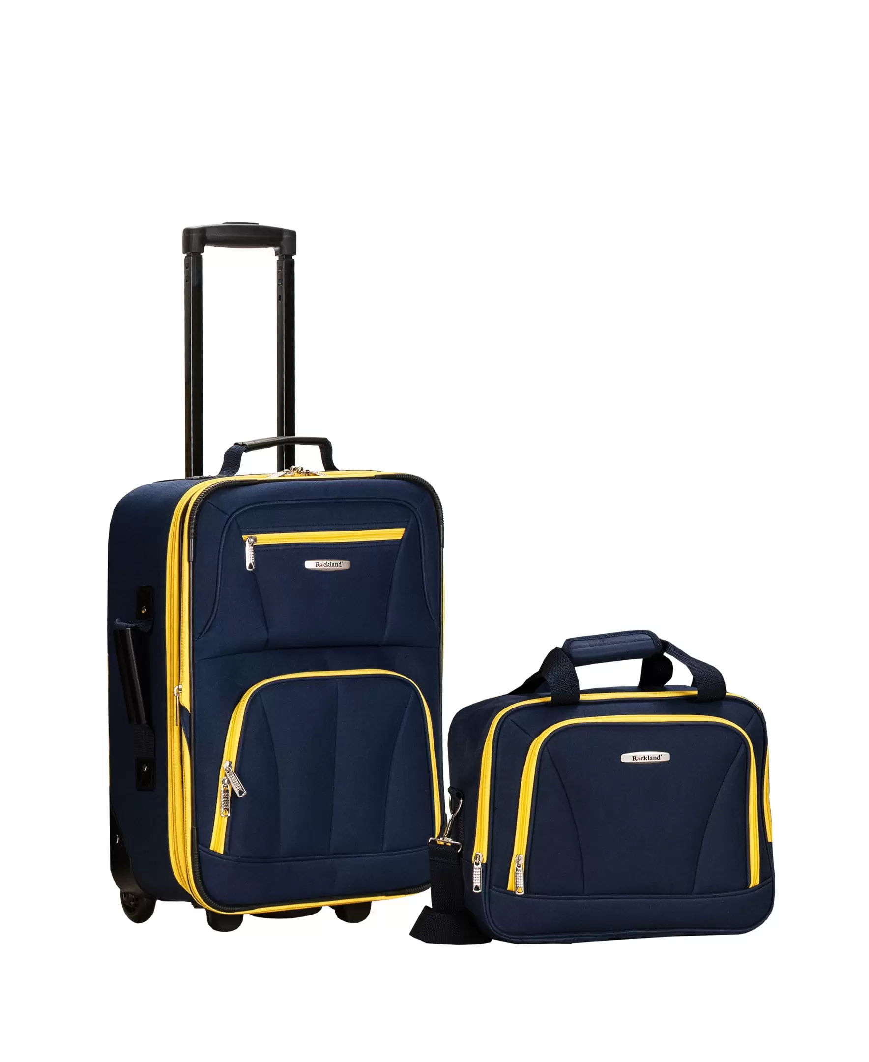 Rockland Fashion Softside Upright 2 Piece Luggage Set F102