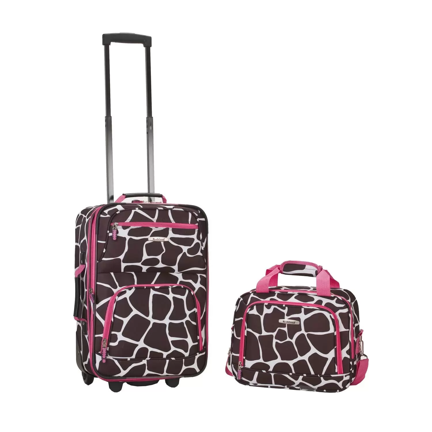 Rockland Fashion Softside Upright 2 Piece Luggage Set F102