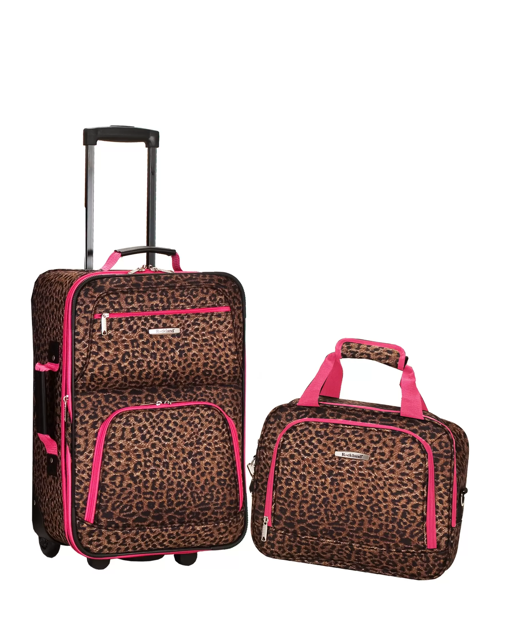 Rockland Fashion Softside Upright 2 Piece Luggage Set F102