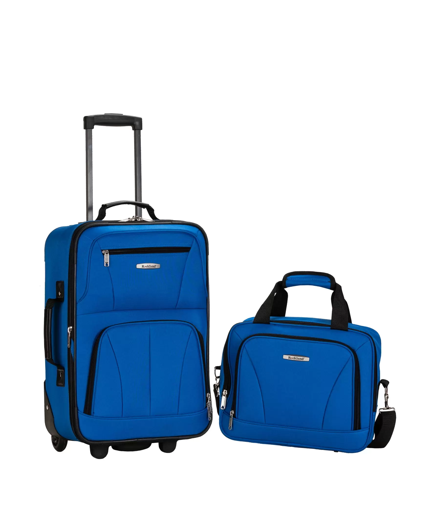 Rockland Fashion Softside Upright 2 Piece Luggage Set F102