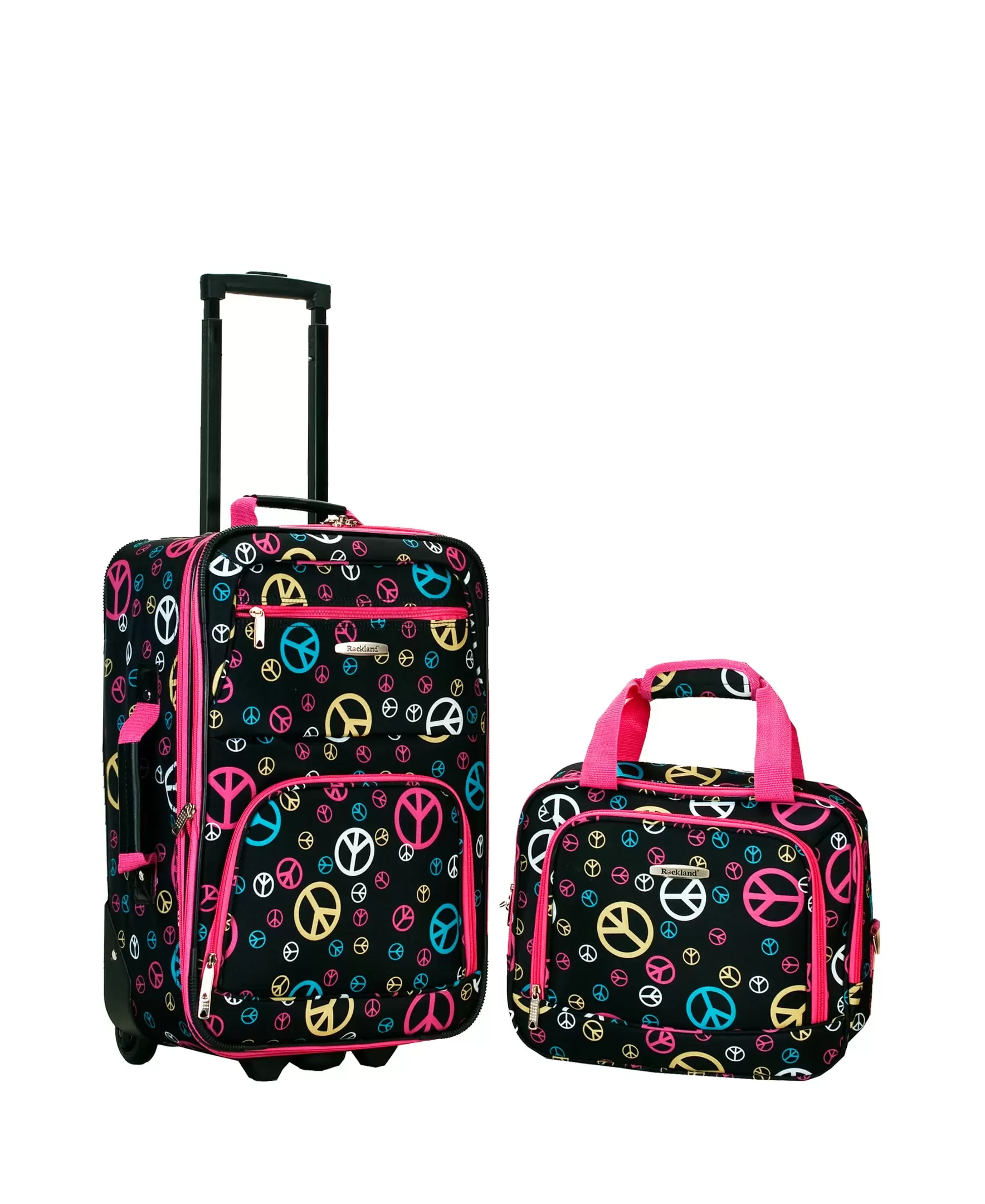 Rockland Fashion Softside Upright 2 Piece Luggage Set F102