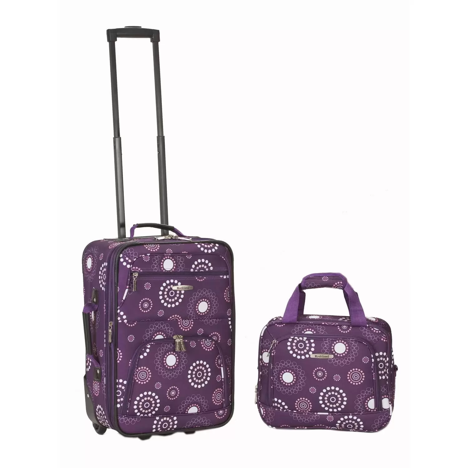 Rockland Fashion Softside Upright 2 Piece Luggage Set F102