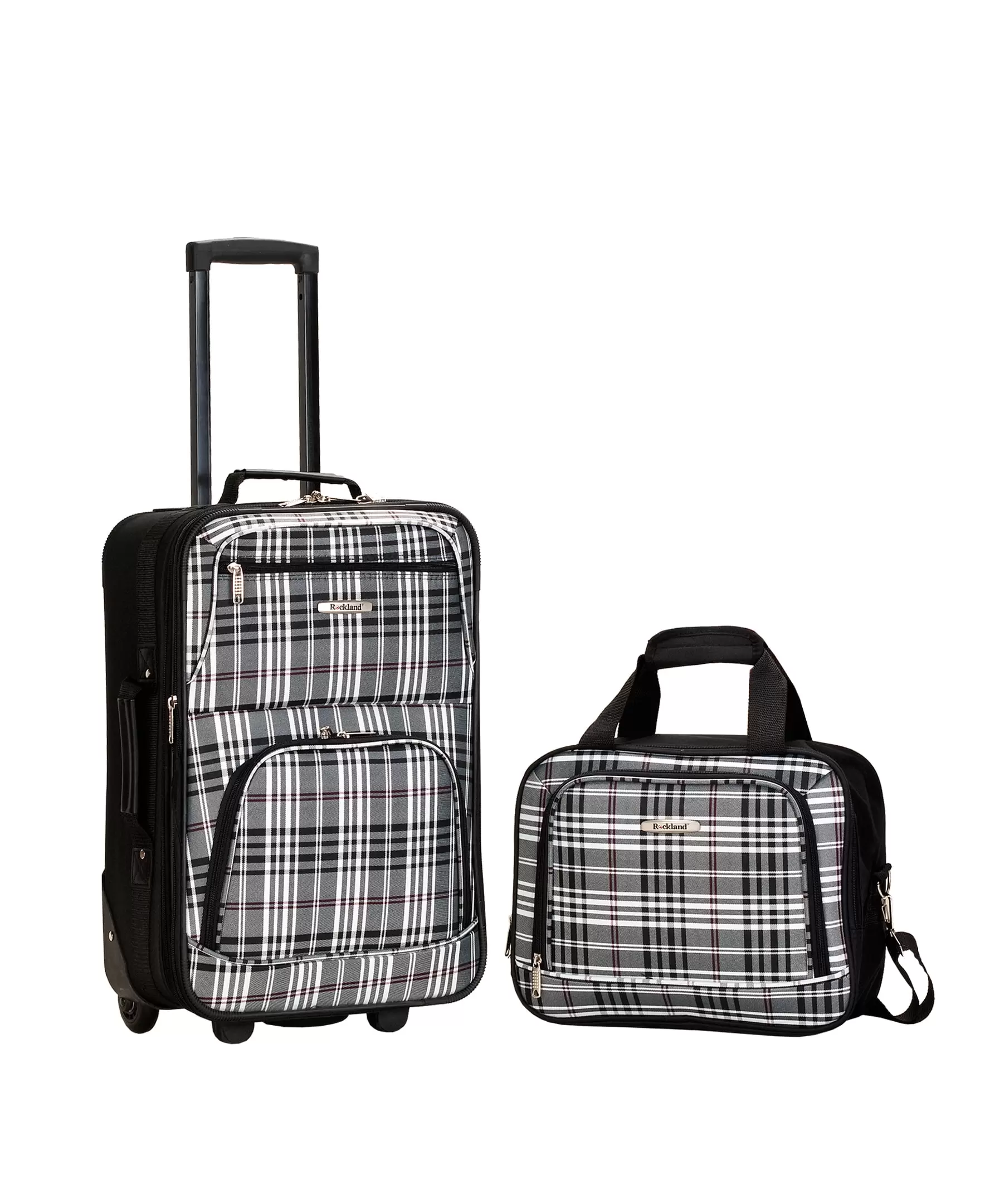 Rockland Fashion Softside Upright 2 Piece Luggage Set F102