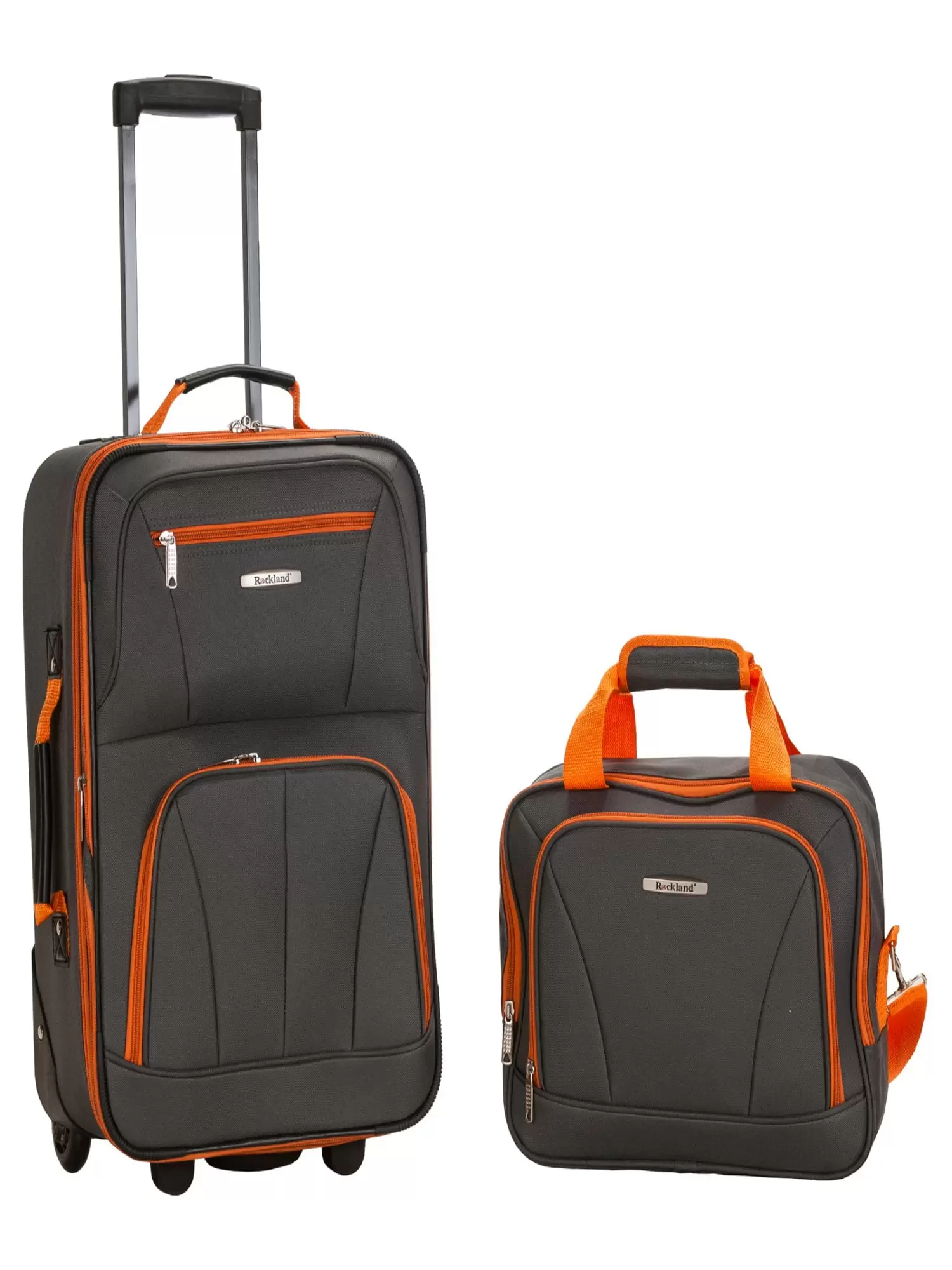 Rockland Fashion Softside Upright 2 Piece Luggage Set F102