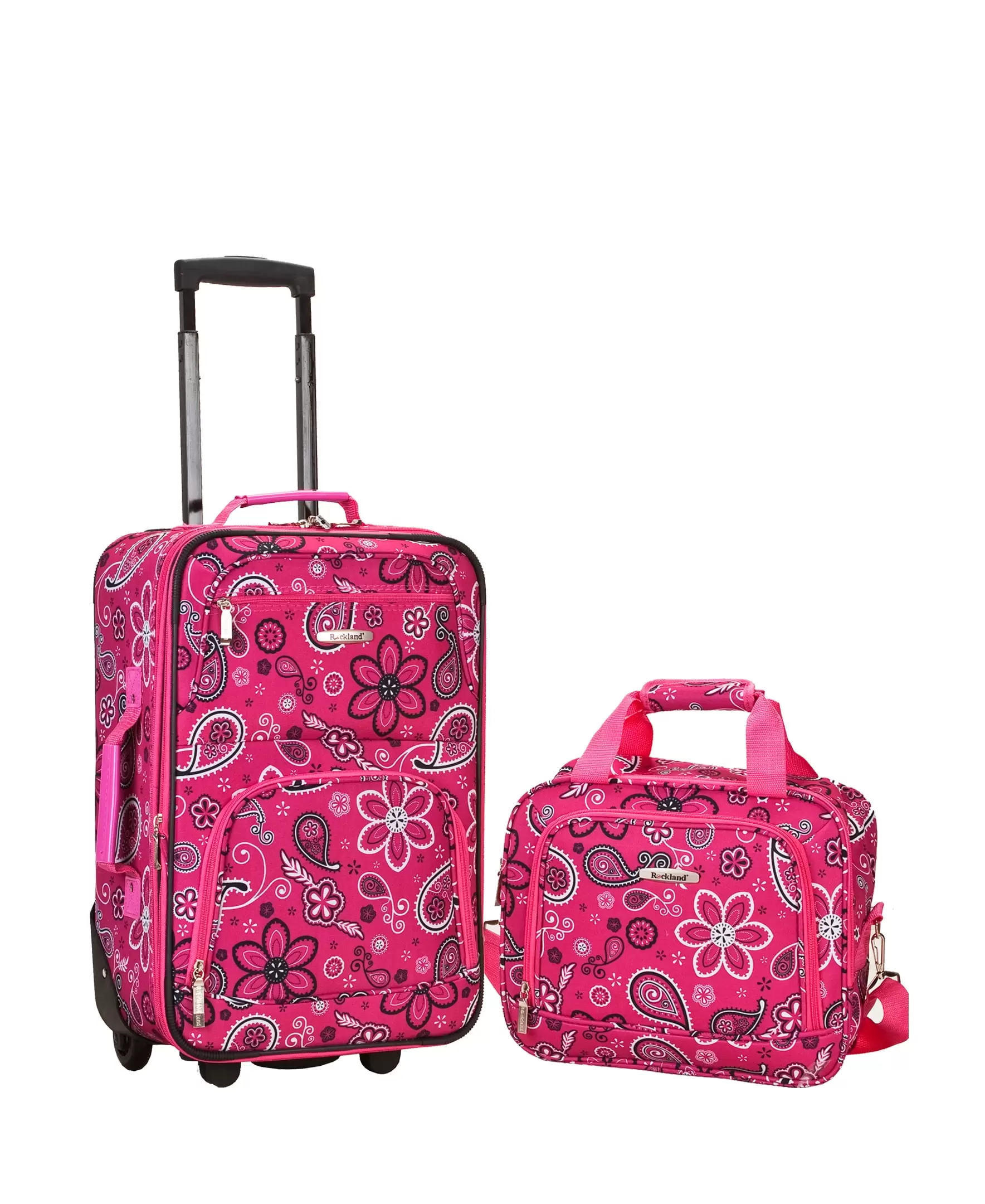 Rockland Fashion Softside Upright 2 Piece Luggage Set F102