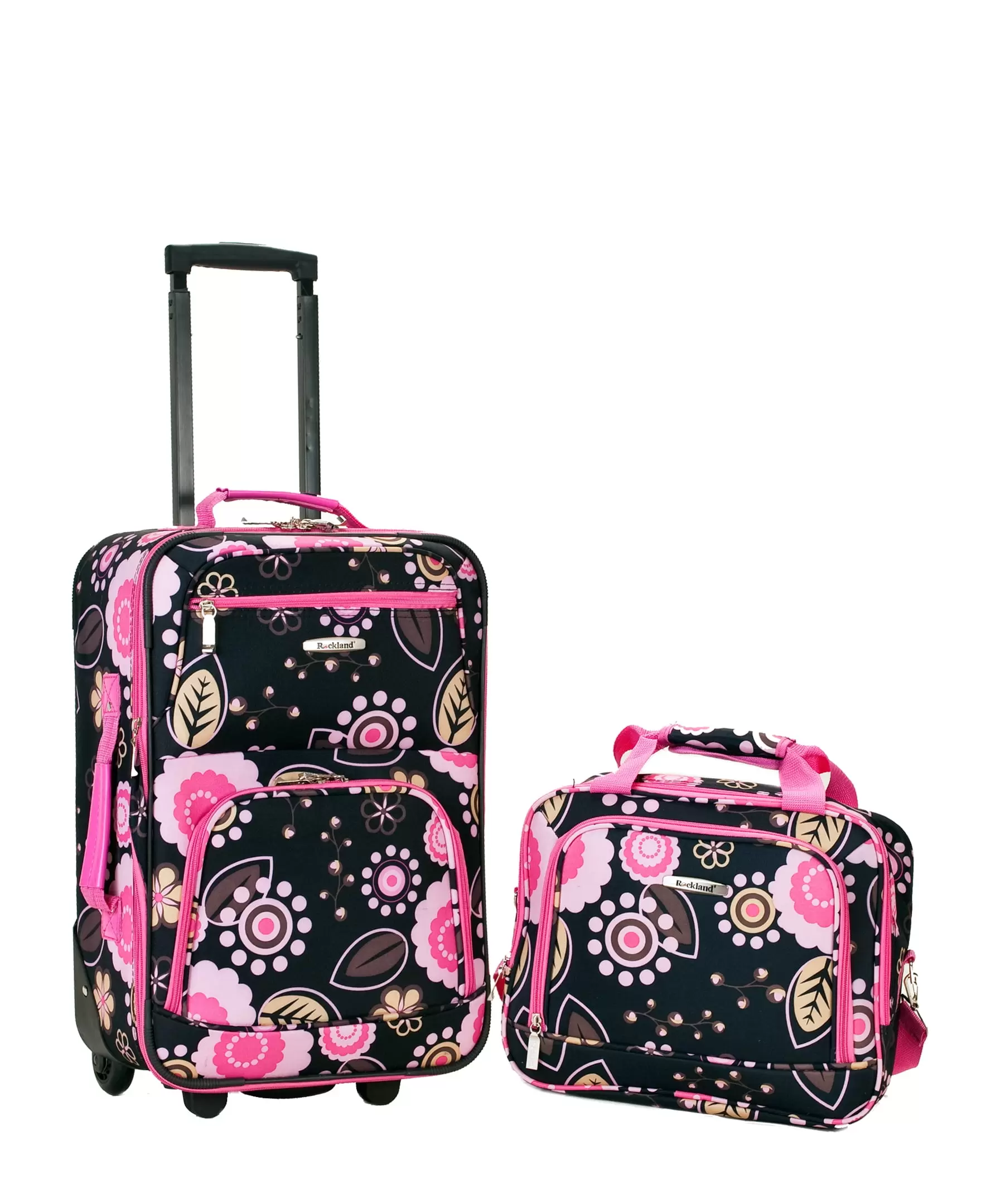 Rockland Fashion Softside Upright 2 Piece Luggage Set F102