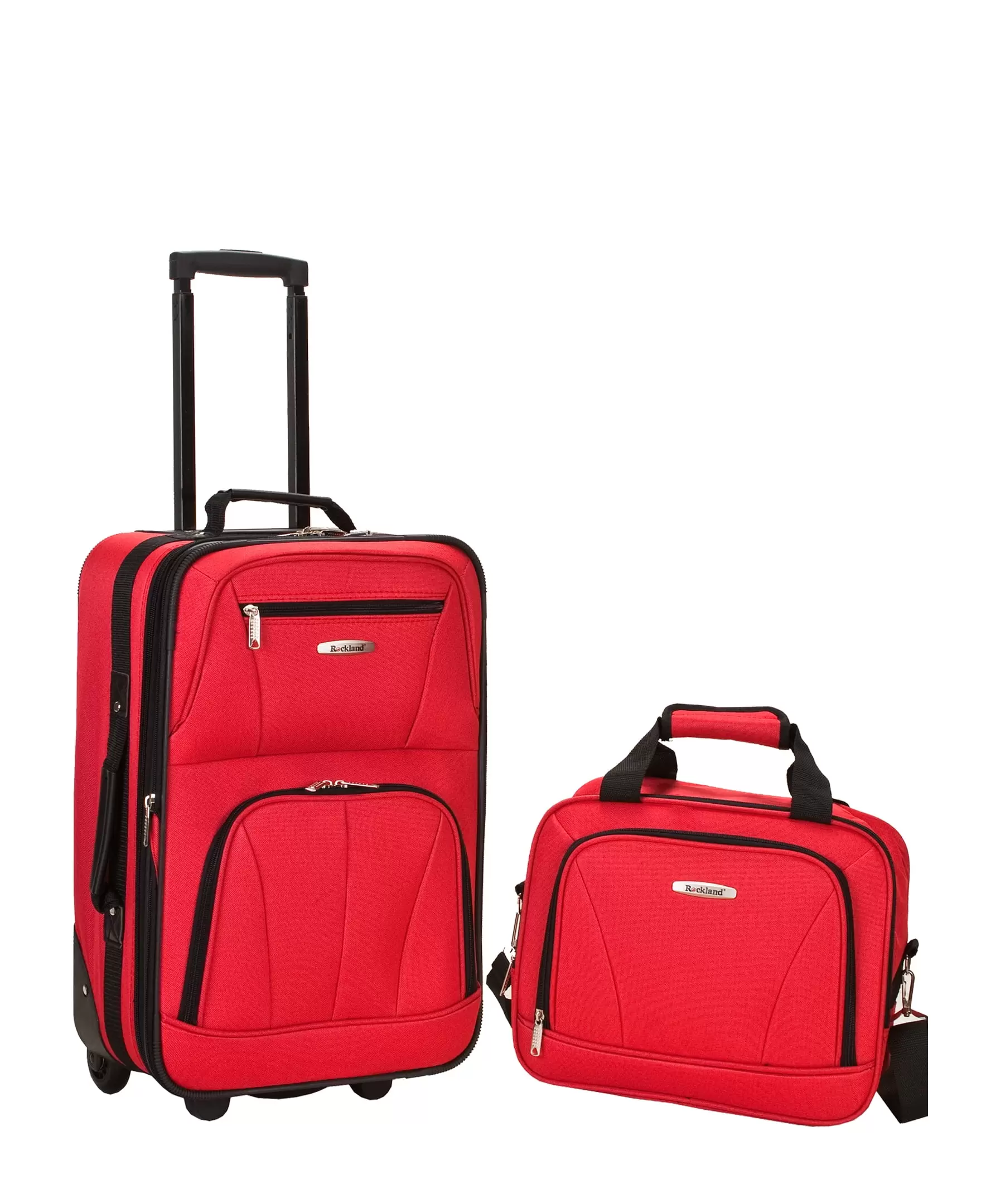 Rockland Fashion Softside Upright 2 Piece Luggage Set F102