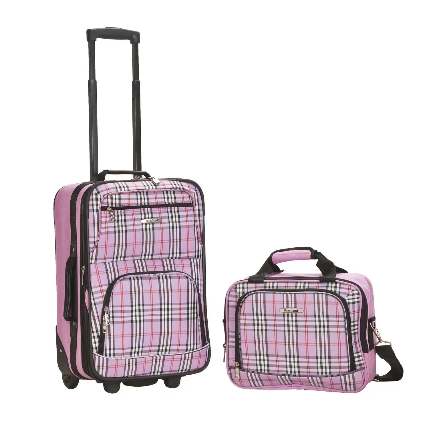 Rockland Fashion Softside Upright 2 Piece Luggage Set F102