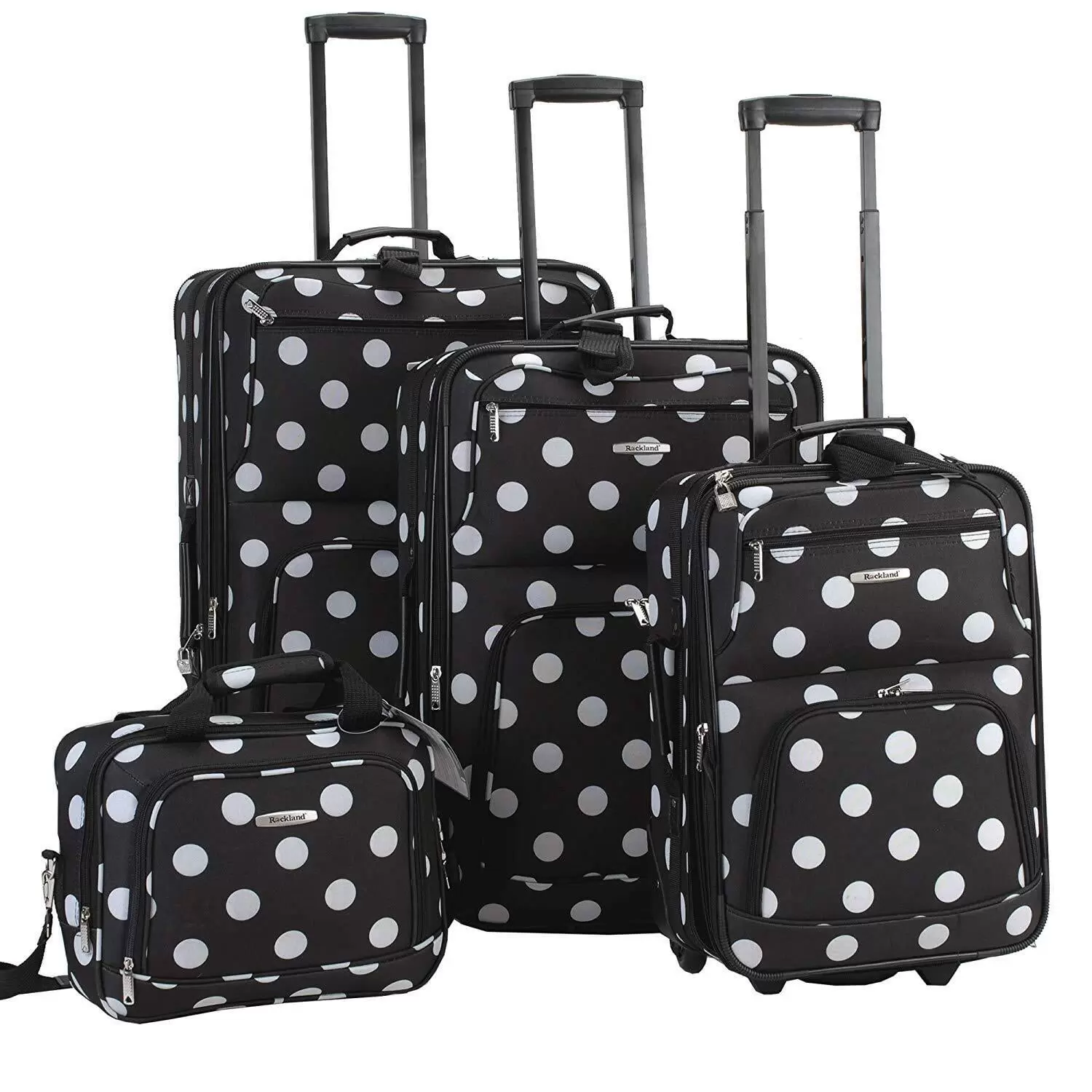 Rockland Luggage Galleria 4 Piece Softside Expandable Luggage Set F46