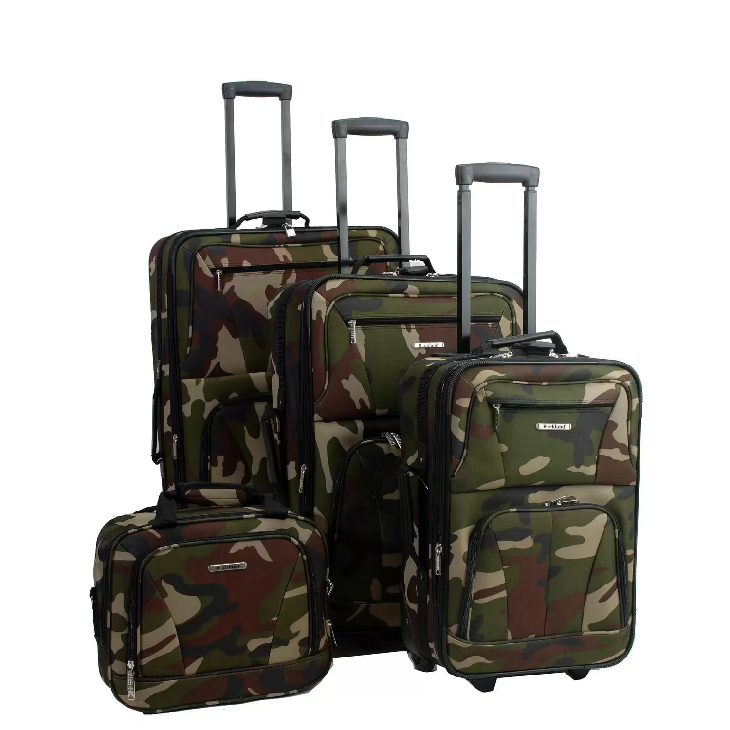 Rockland Luggage Journey 4 Piece Softside Expandable Luggage Set F32