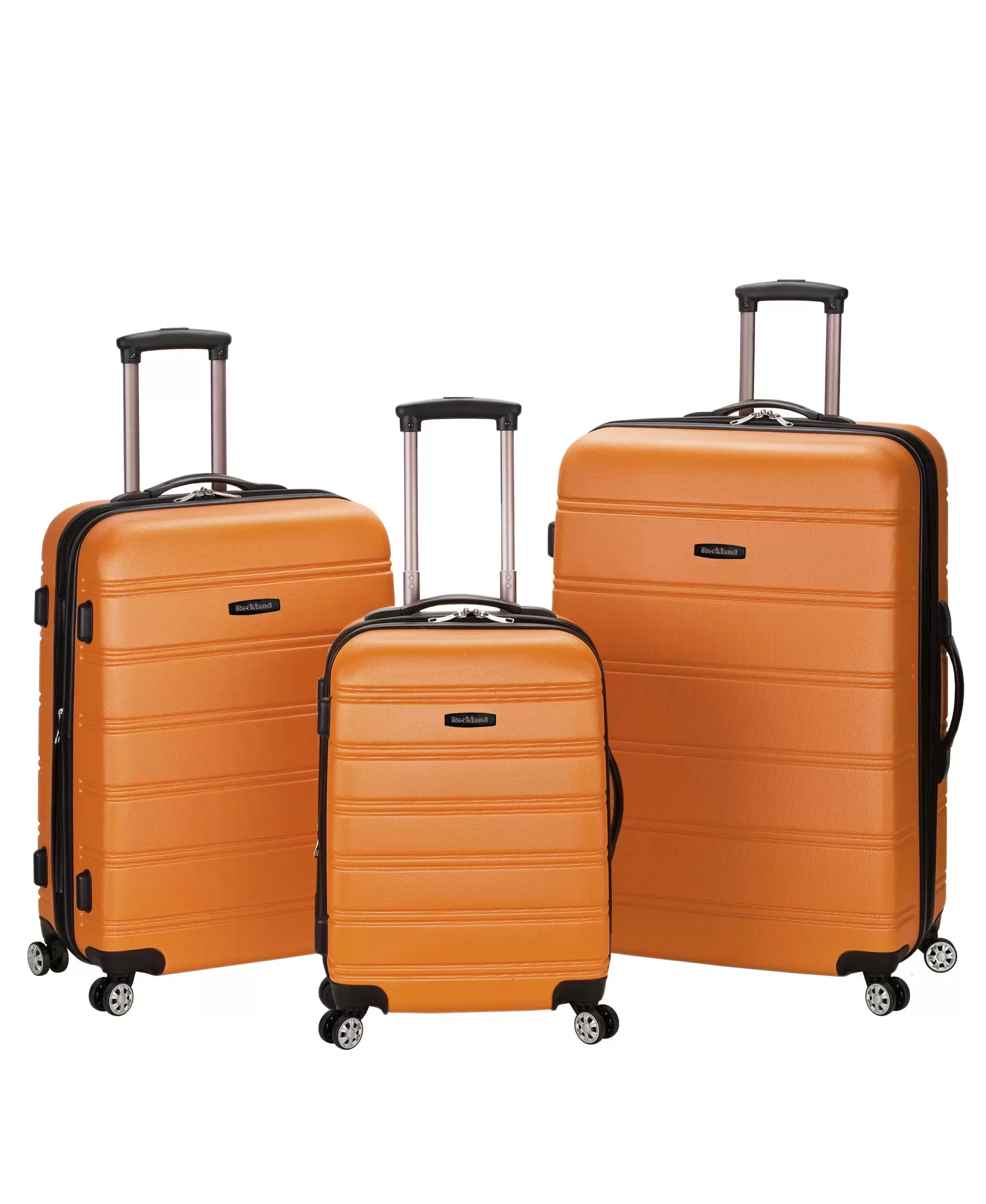 Rockland Luggage Melbourne 3 Piece Hardside Luggage Set