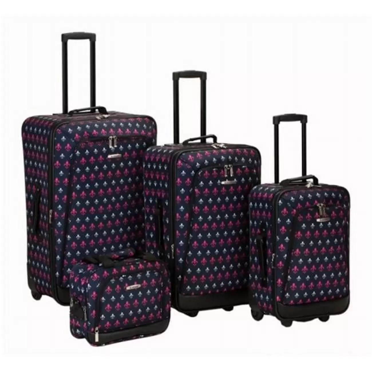 Rockland Luggage Softside 4 Piece Luggage Set. F109