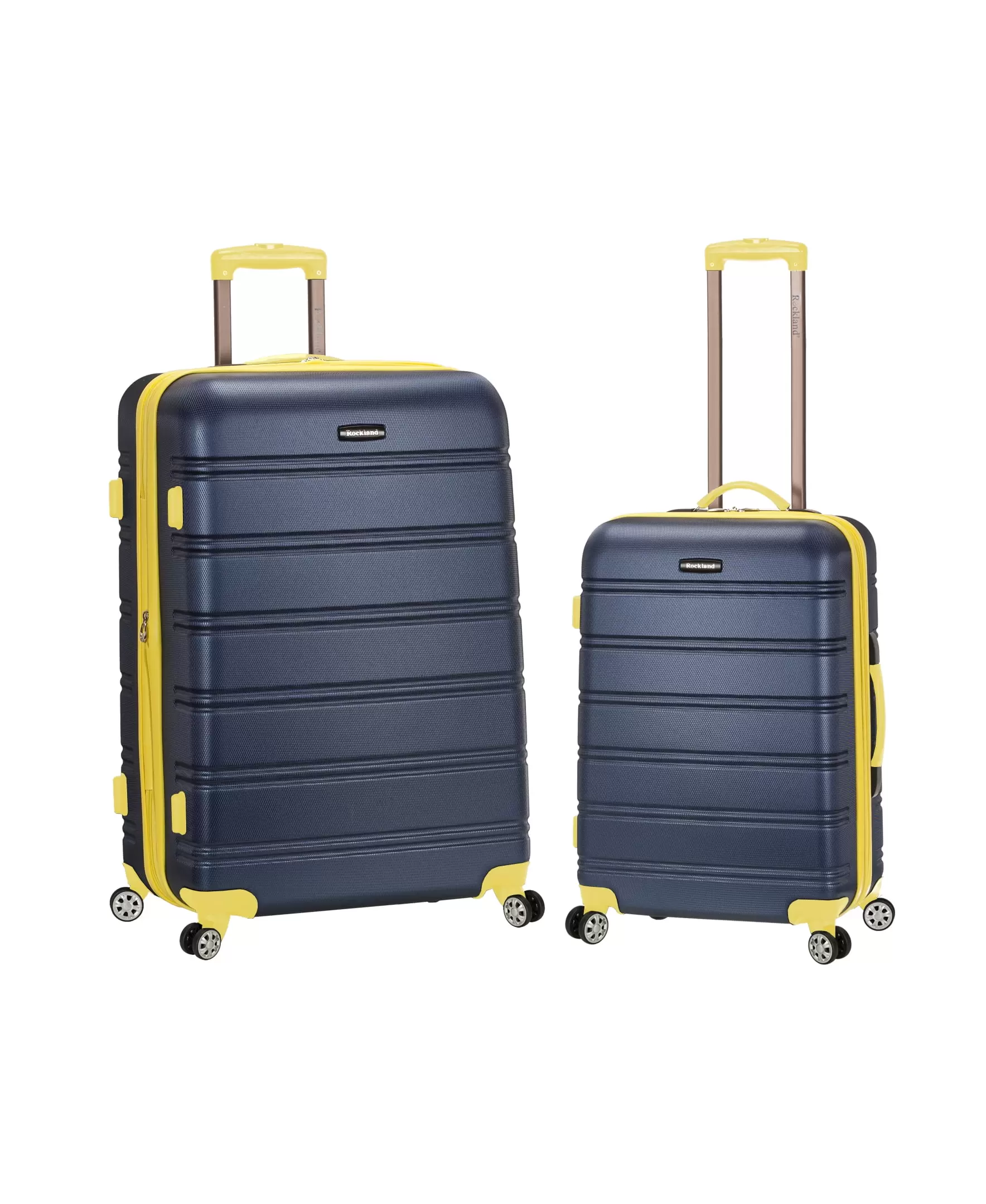 Rockland Melbourne 2 Piece Hardside Spinner Luggage Set. F225