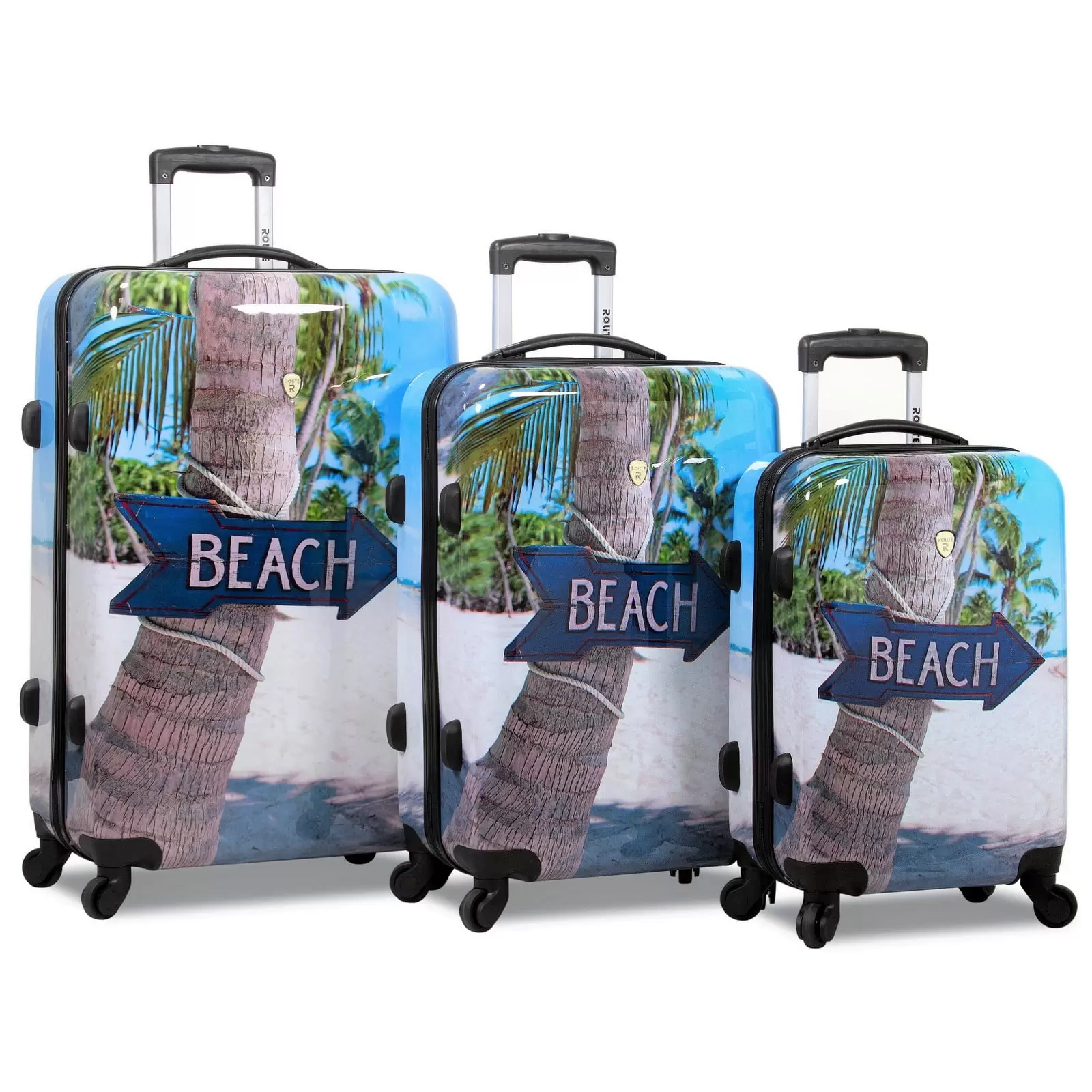 Rolite Beach Arrow Sign Hardside 3-Piece Spinner Luggage Set