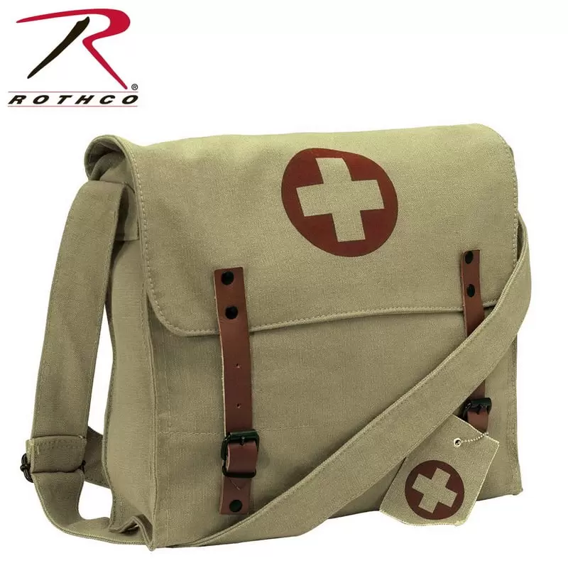 Rothco Khaki Vintage Canvas Medic Bag - 9121