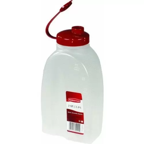 Rubbermaid MixerMate Bottle for Pourin' and Storin'. 2 Quart. Red