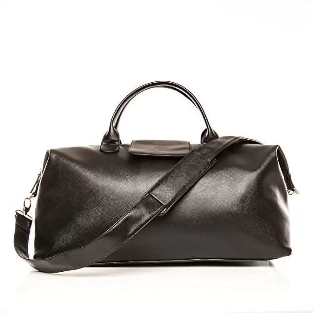 SMB Group Alpha Leather Duffel Bag (Black)