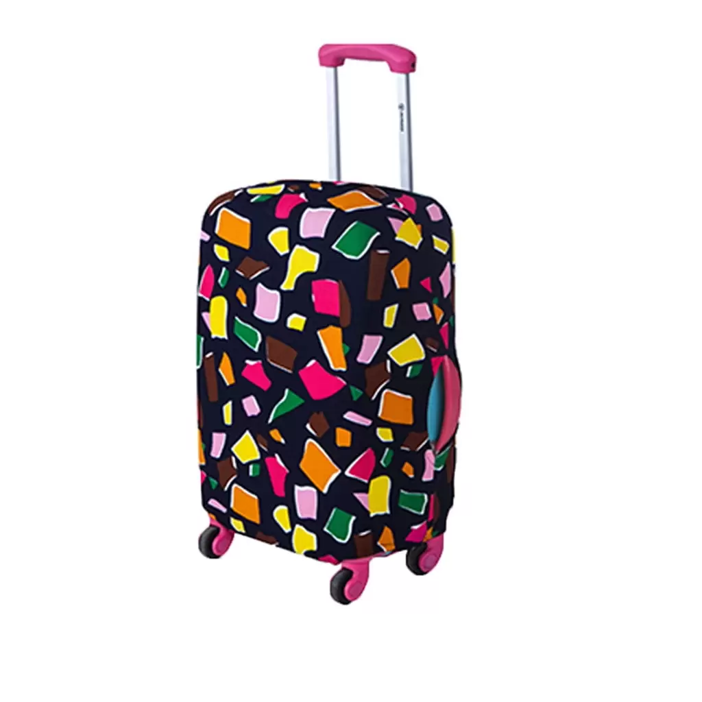 SOWNBV Luggage Cover Luggage Cover 18-20 Inches Elastic Nonwoven-Proof Travel Bag Suitcase D Multi-color One Size