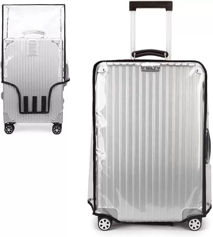 STONCEL 1Pieces Clear PVC Suitcase Cover Protector - Waterproof Luggage Case Cover Protect Suitcase from Scratch Dyeing - Suitable for Wheeled Suitcase Luggage