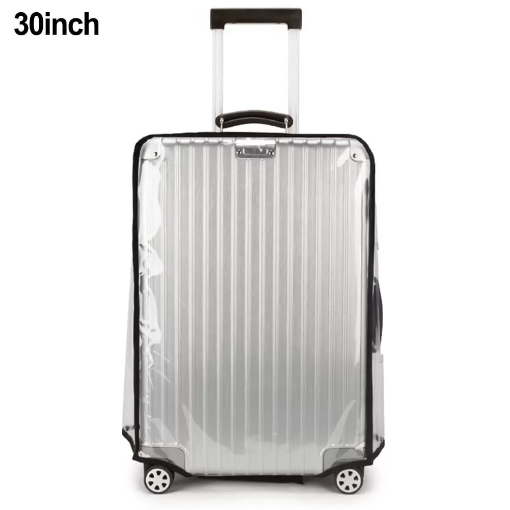 SUNFEX Transparent Pvc Travel Luggage Waterproof Suitcase Cover Washable Bag