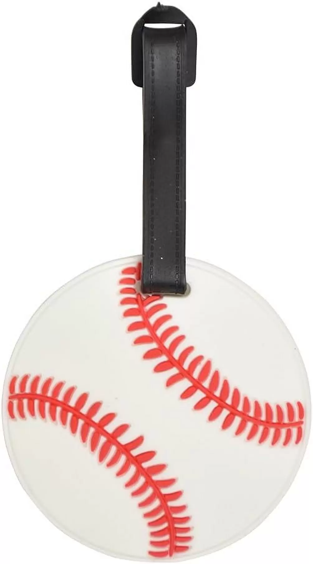 SandT Collection Baseball Sports Silicone Fan Luggage Tag Travel ID for Suitcases