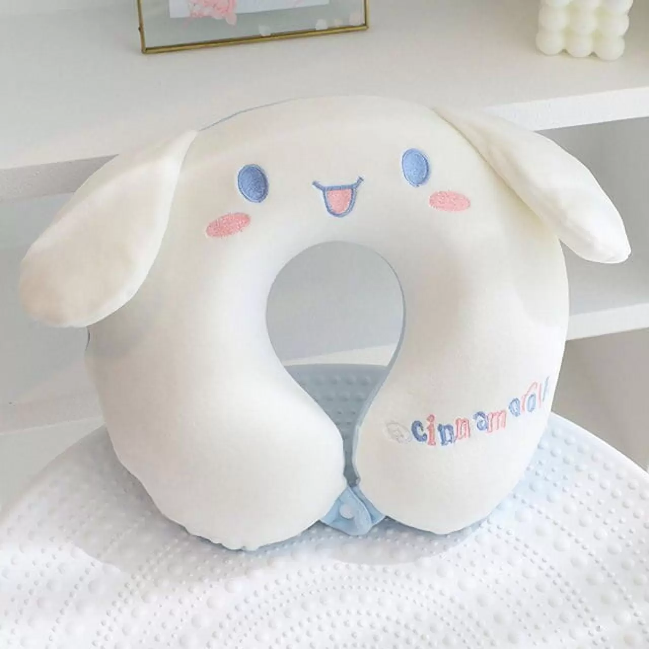 Sanrioe Hello Kitty Kuromi Cinnamoroll Cartoon Cute Neck-Pillow Office Noon Break Portable Pillow Travel U-Shaped Support Pillow