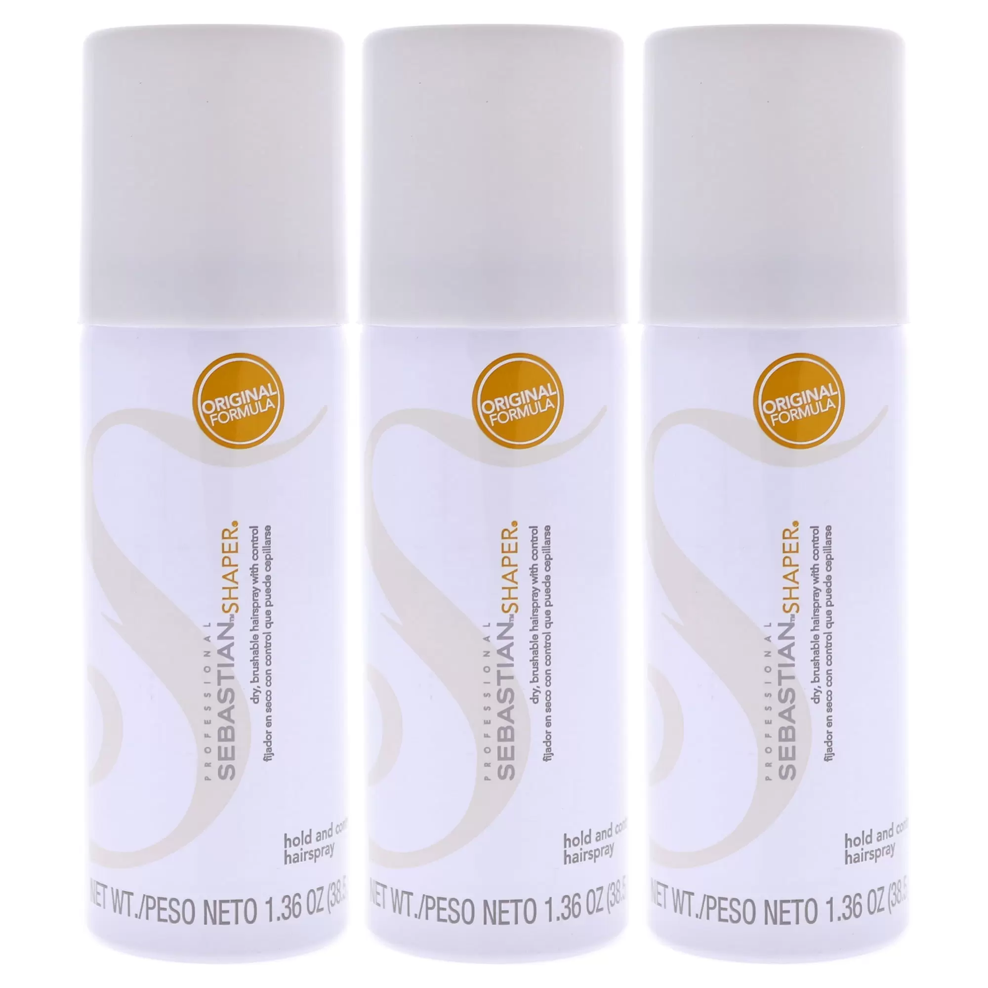 Sebastian Shaper Hairspray Regular - Travel Size - Pack of 3. 1.36 oz