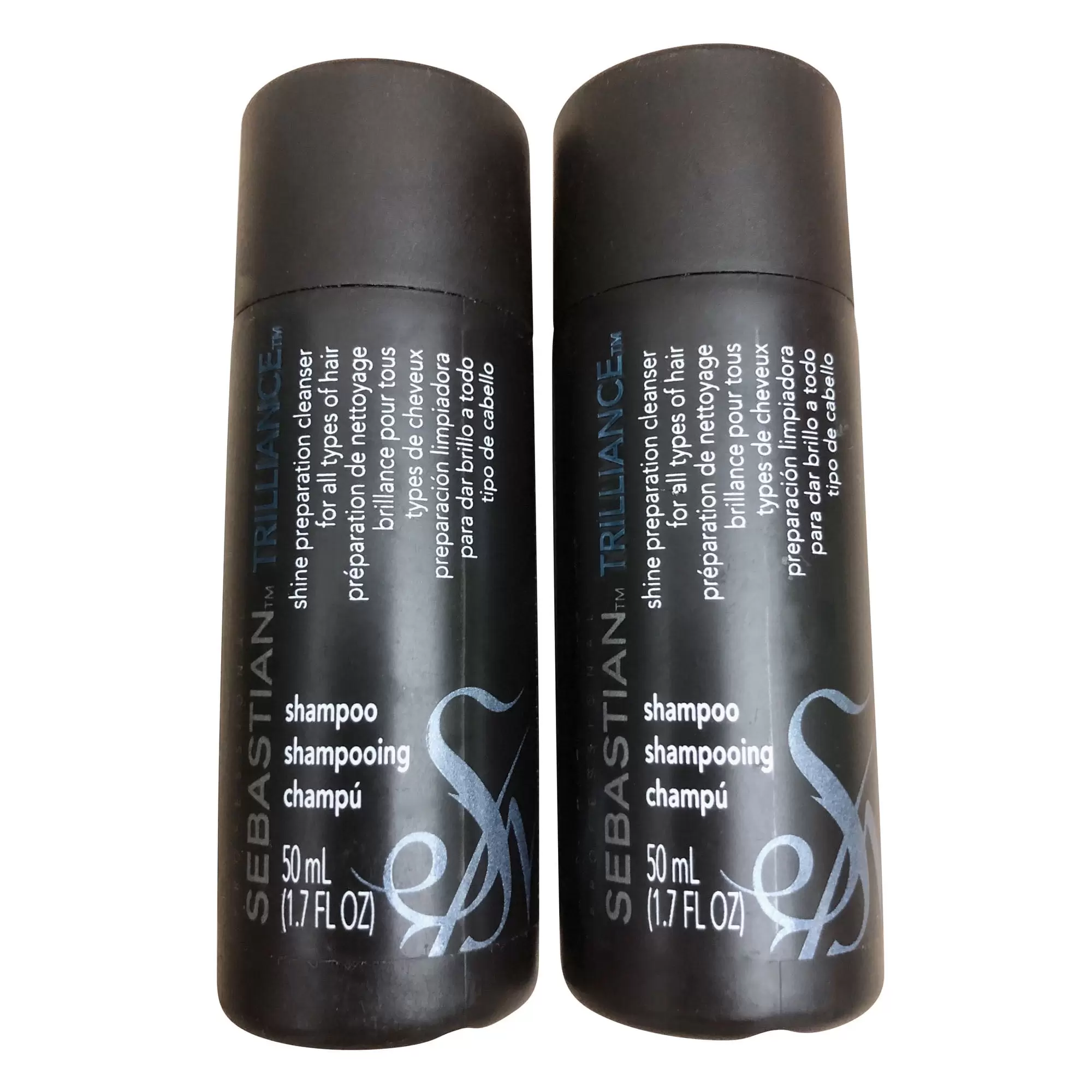 Sebastian Trilliance Shampoo 1.7 oz Travel Set of 2