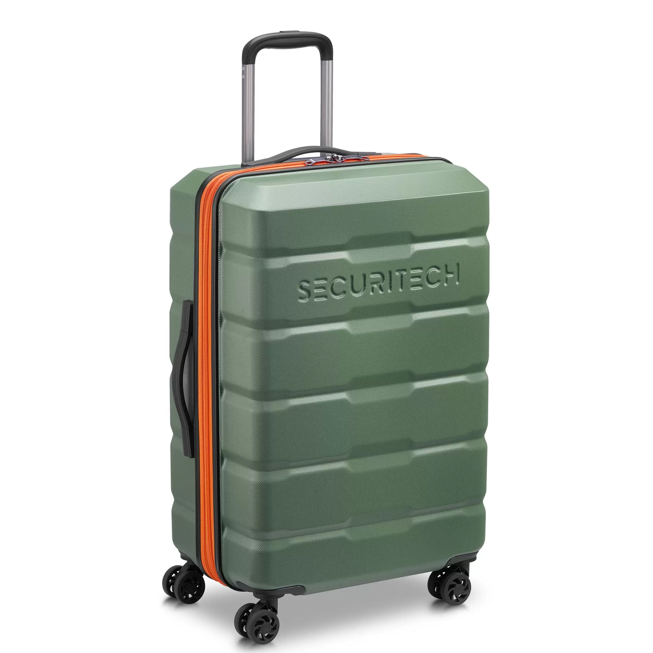 Securitech by Delsey. Citadel 24 Checked Hardside Spinner Luggage Green