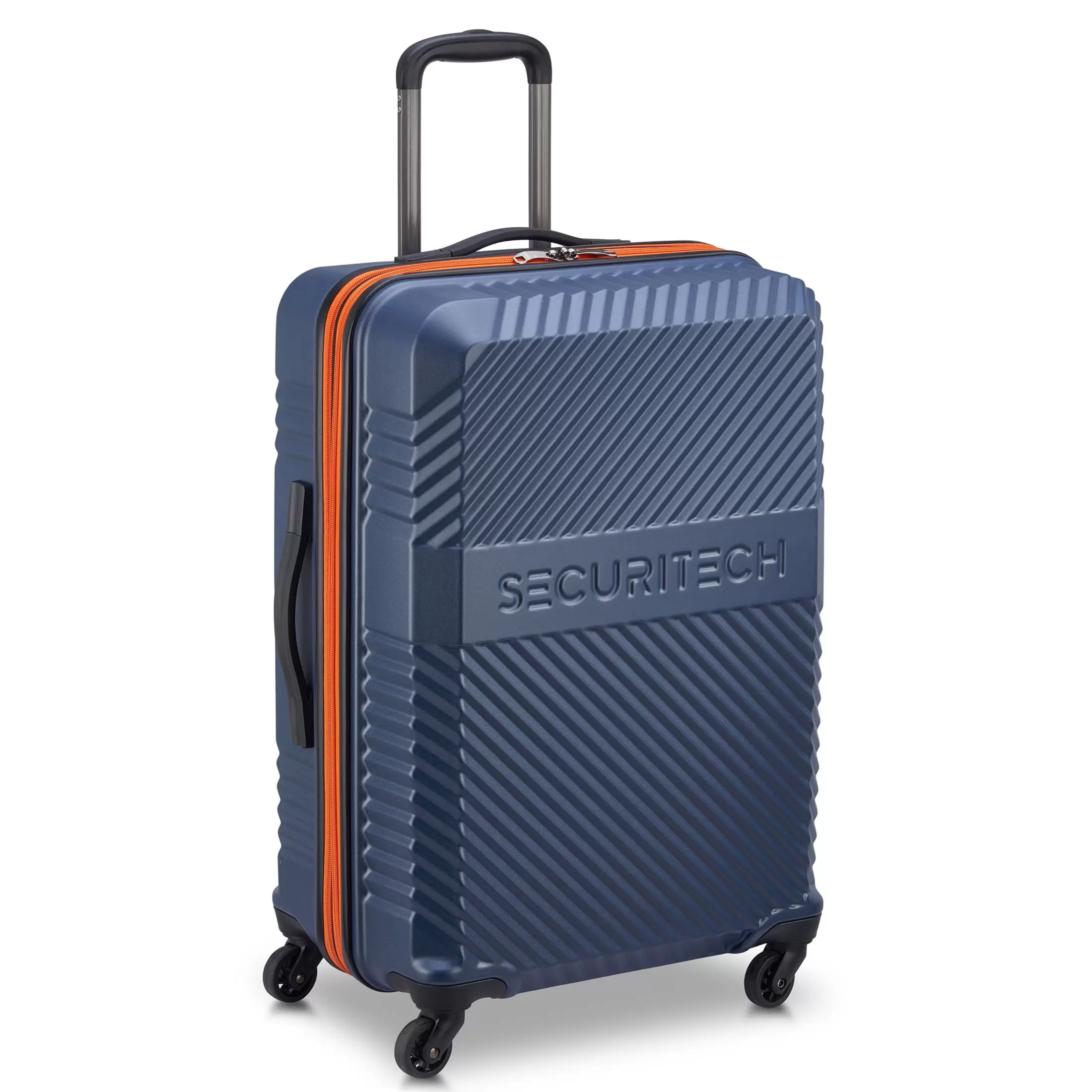 Securitech by Delsey. Patrol 24 Checked Hardside Spinner Luggage Blue