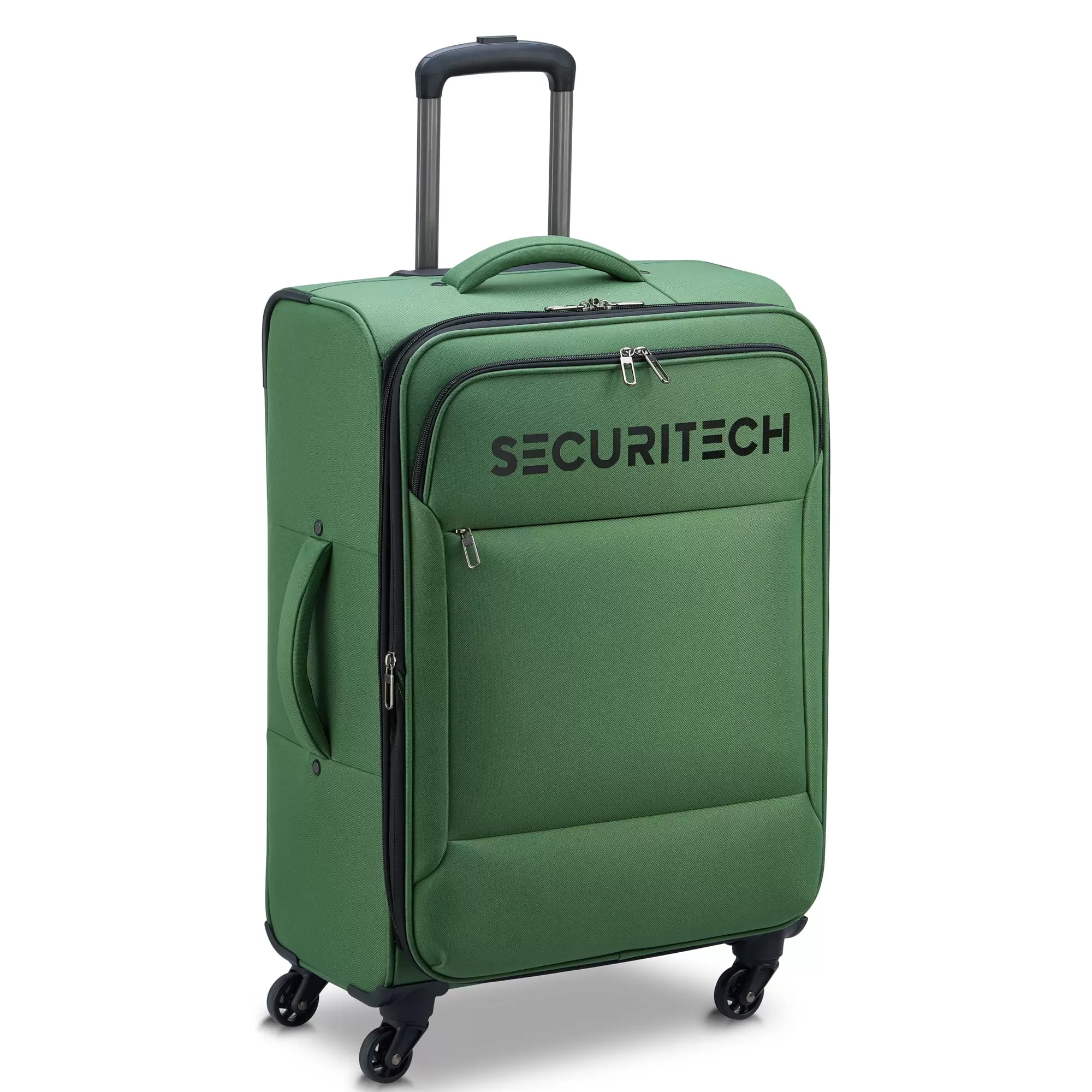 Securitech by Delsey. Vanguard 24 Checked Softside Spinner Luggage Green