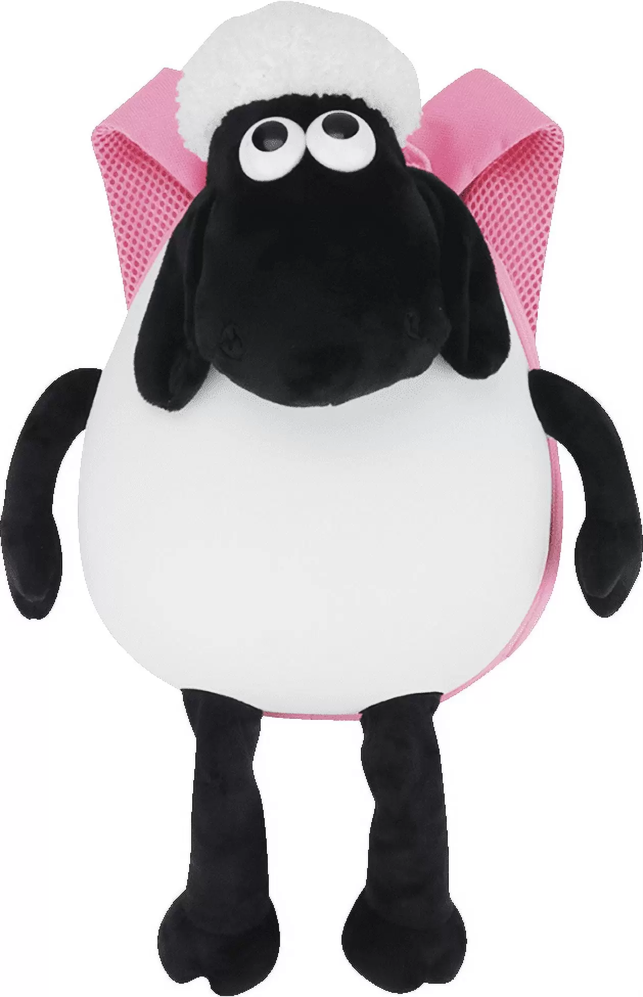 Shaun the Sheep Cute Kid Toddler Backpack for Boys & Girls 3D Shaun Cartoon Unisex Children Monchi Bag Pink