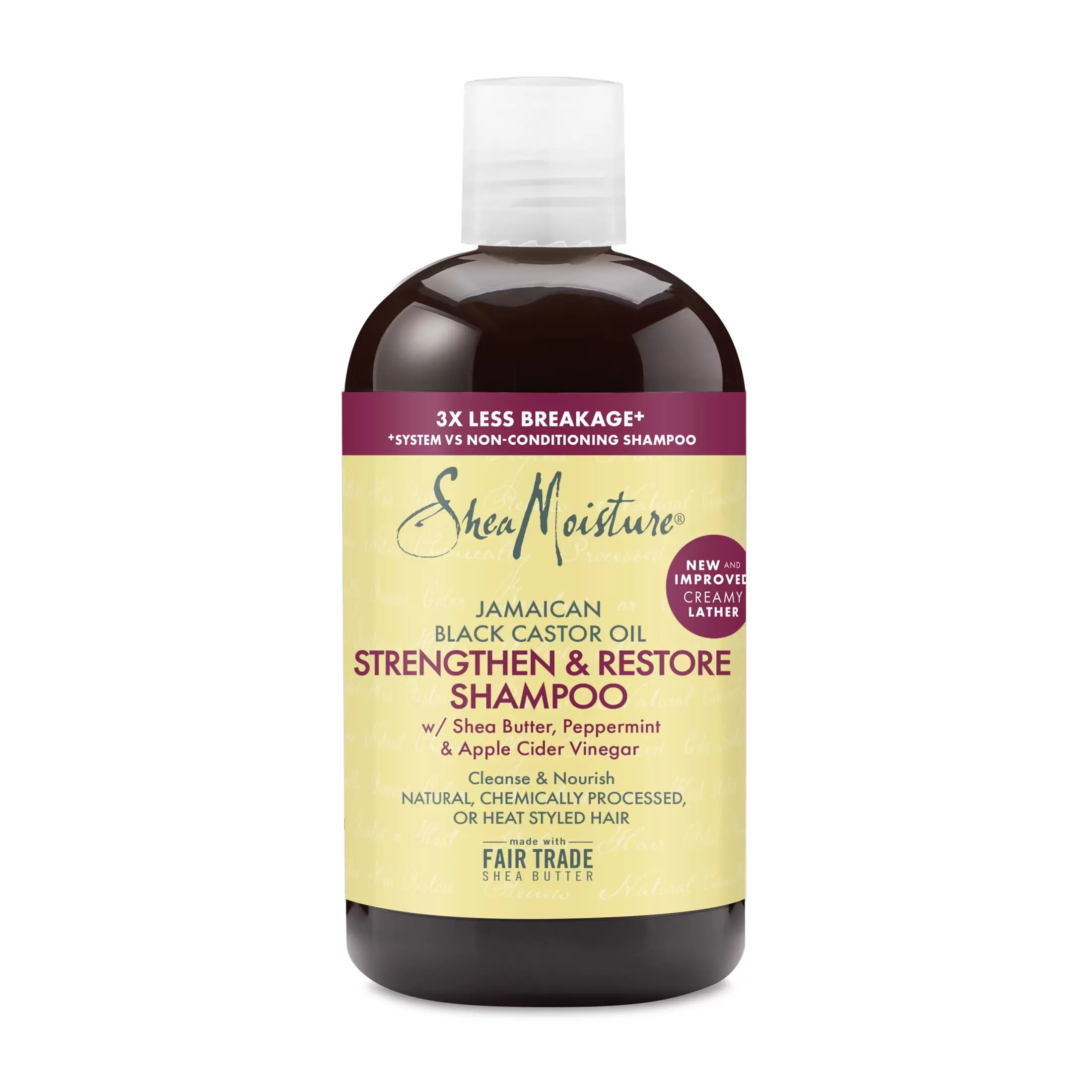 SheaMoisture Strengthen and Restore Daily Clarifying Shampoo. Jamaican Black Castor Oil. 13 fl oz