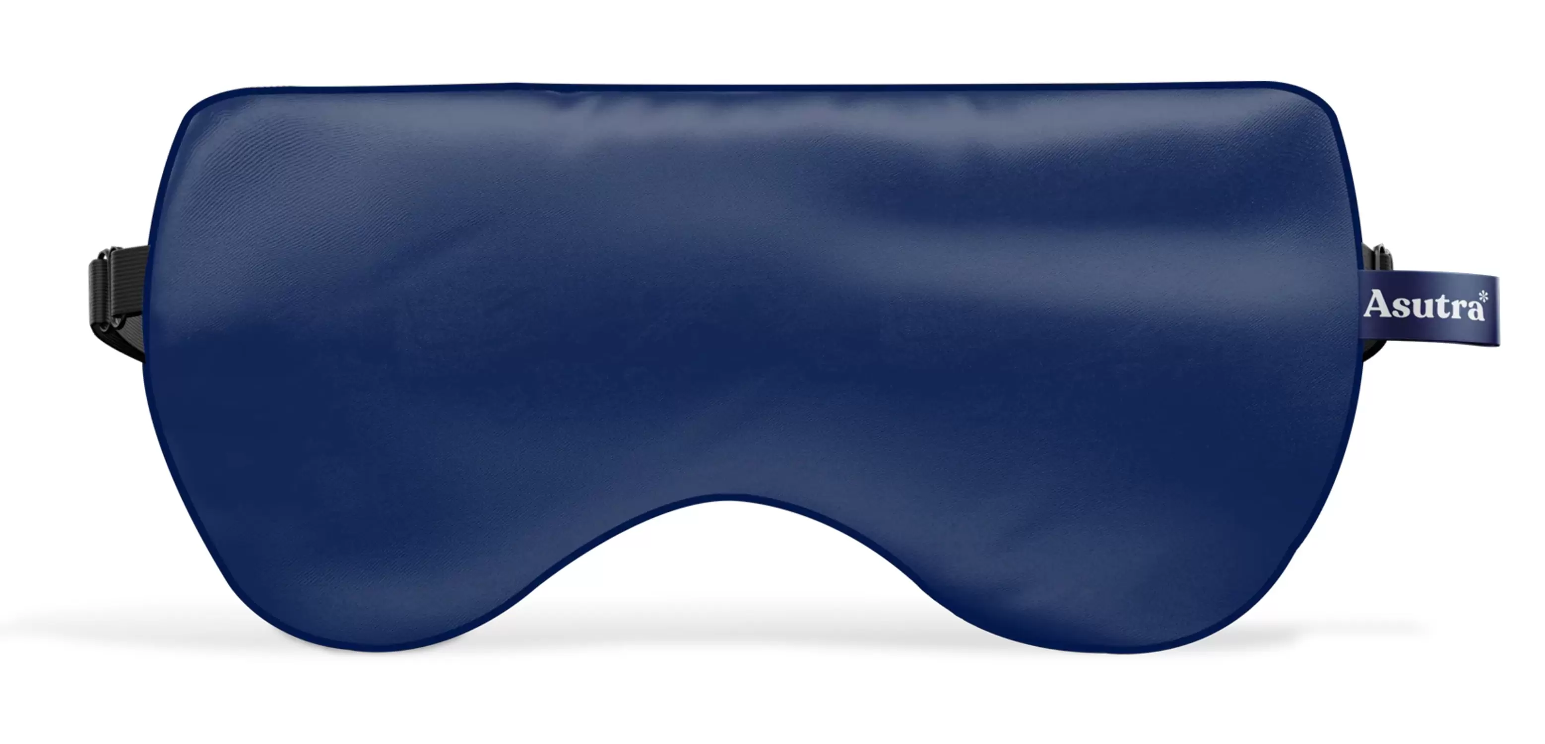 Silk Eye Pillow. Navy Blue Gift Box