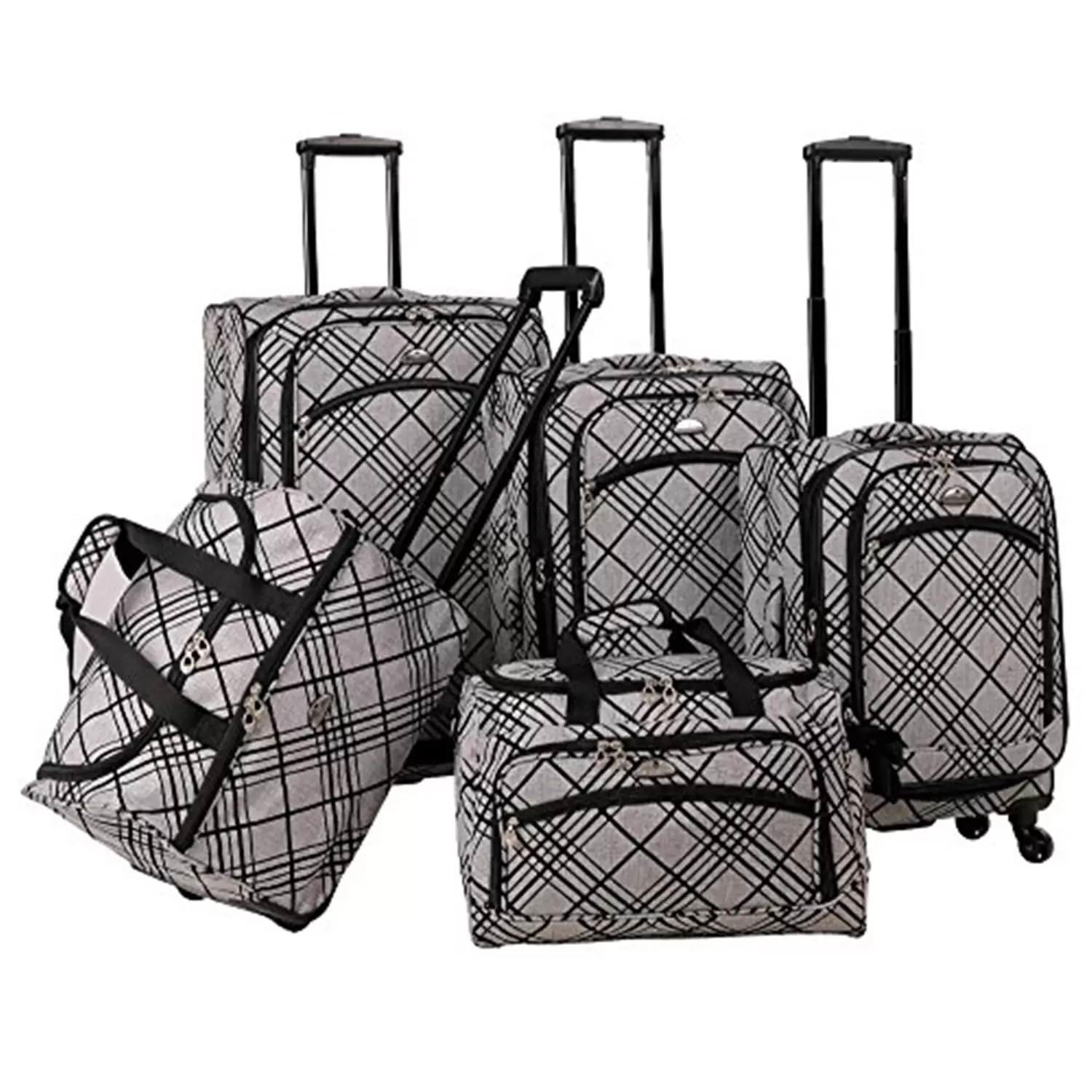 Silver Stripes 5 Piece Spinner Set