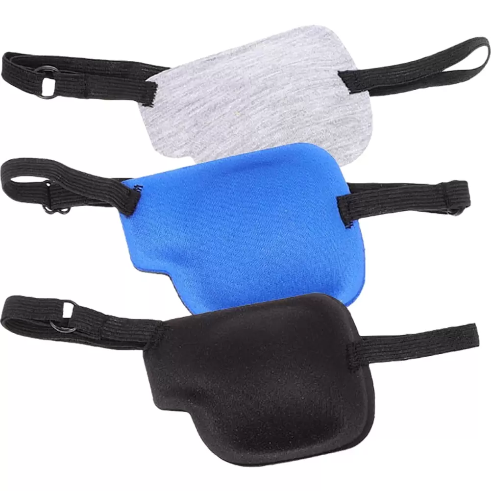 Single Eye Mask Reusable Protector Polyester Patch for Adults Child Pirate Protection 3 Pcs