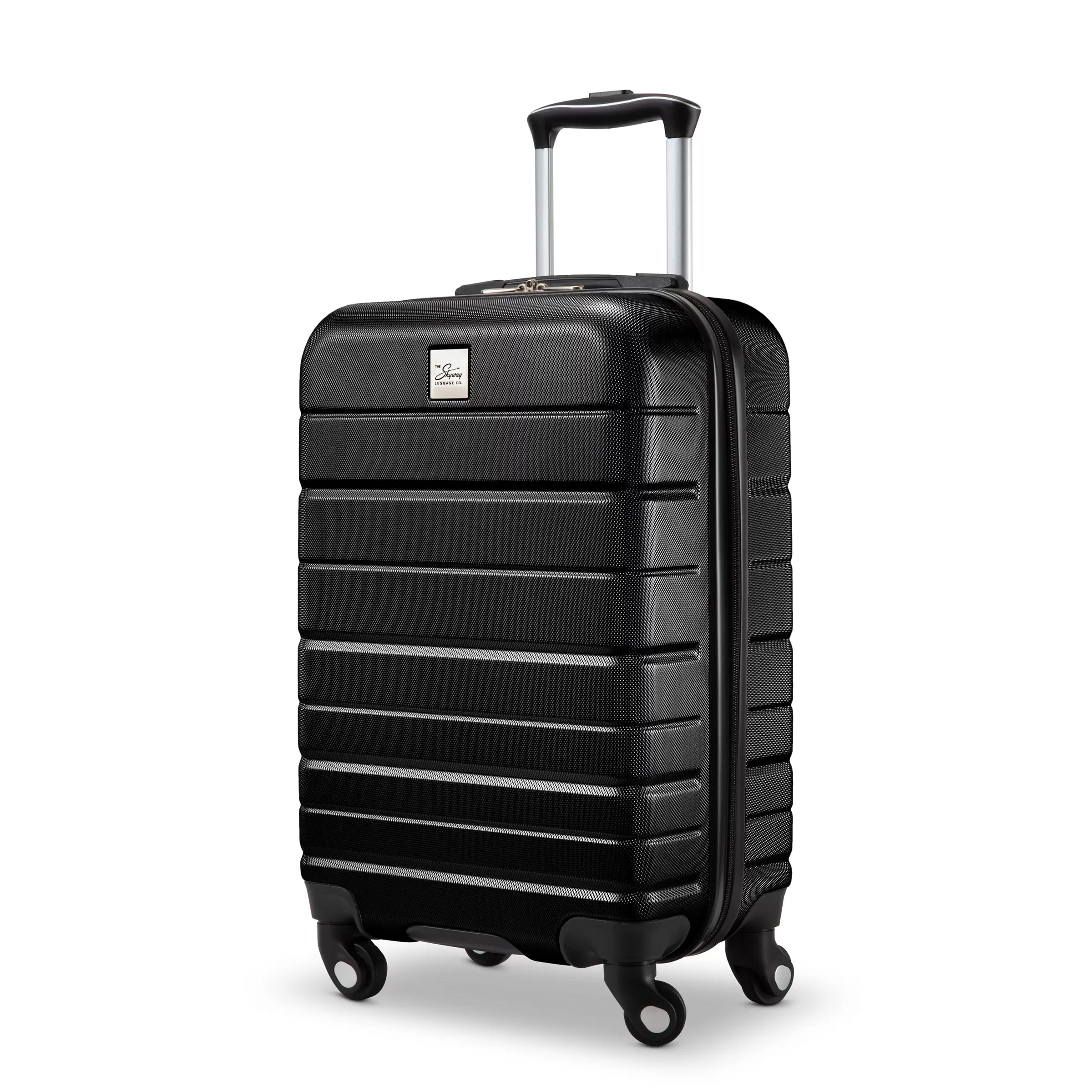 Skyway Luggage 24 Epic 2.0 Hardside 4 Wheel Spinner Luggage. Medium Check-in. Black