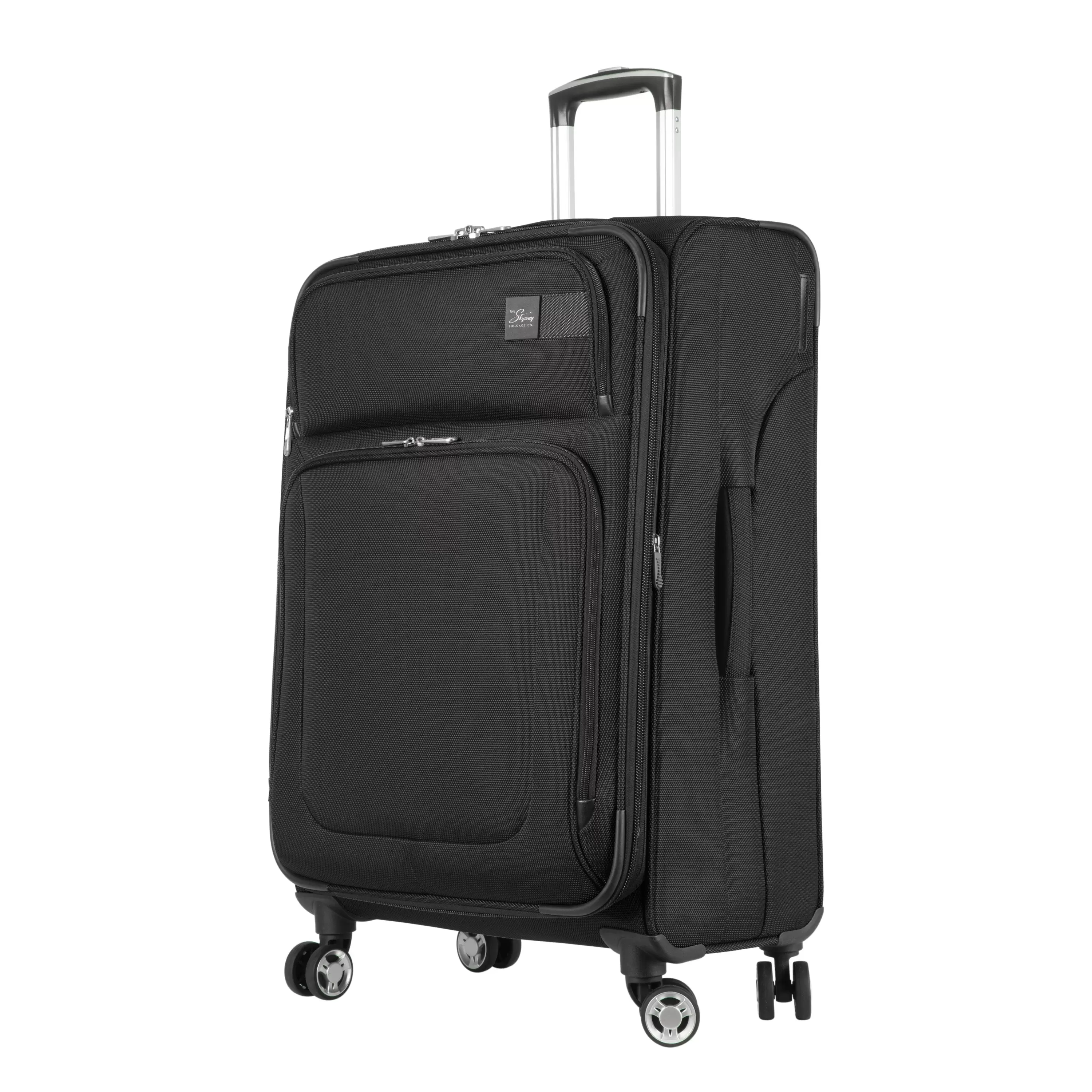 Skyway Luggage Sigma 6.0 Softside Medium Check-In Luggage Spinner. 25-inch. Black