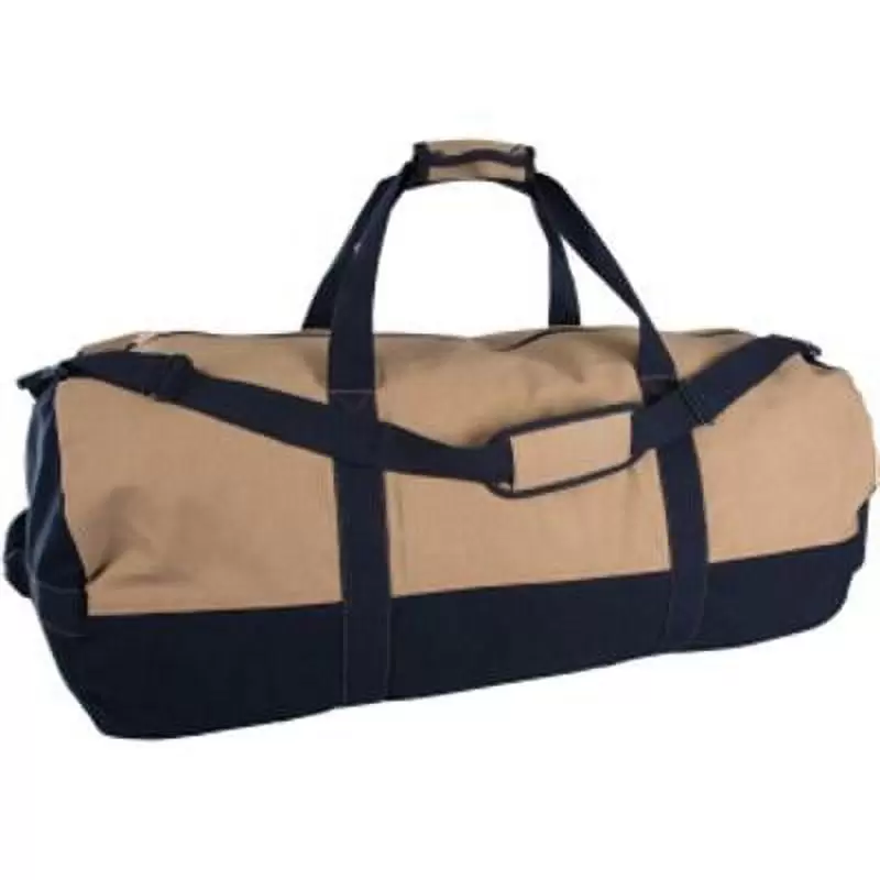 Stansport 2 Tone Zippered Duffel Bag 36 Length Cotton Canvas