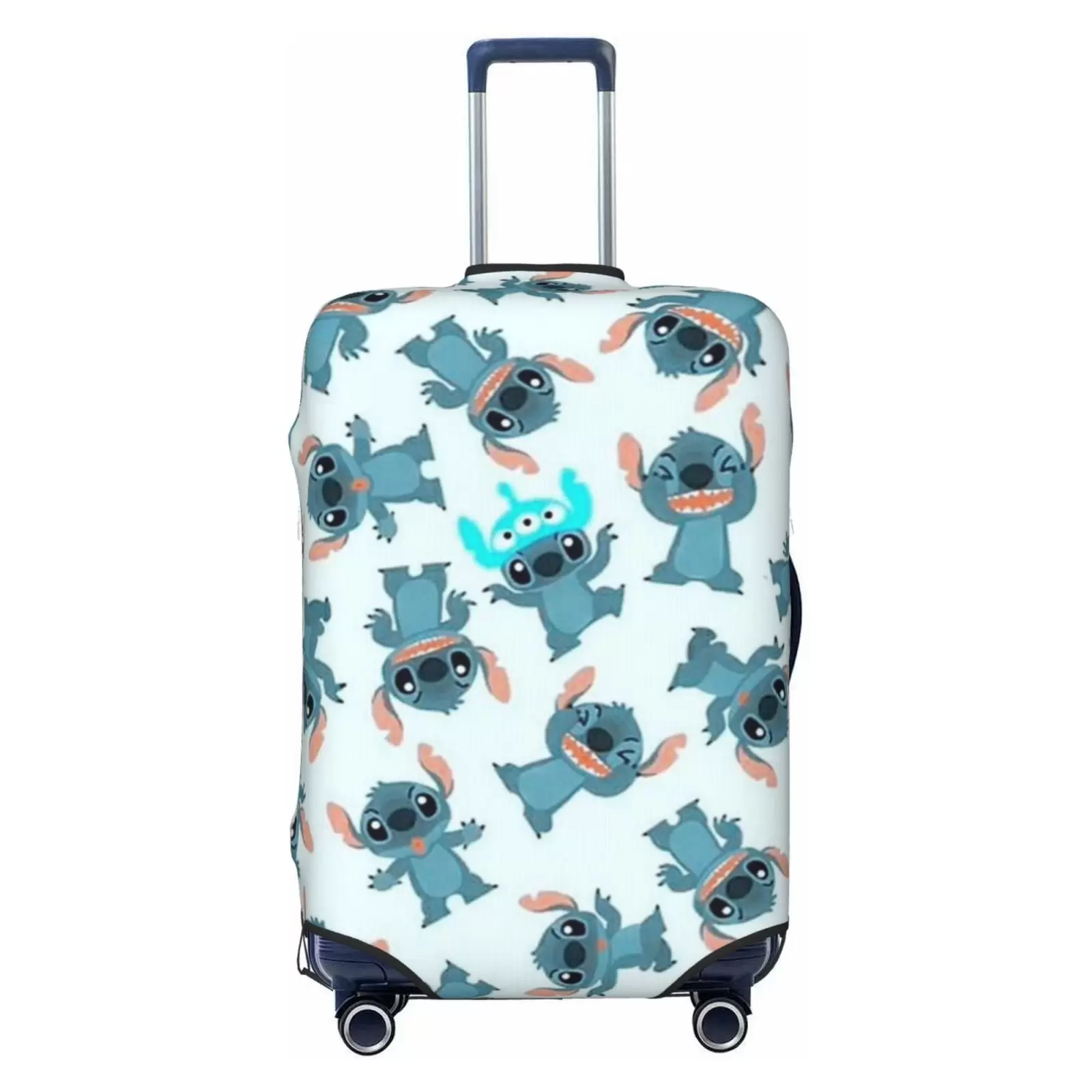 Stitch Cartoon Protective Suitcase Cover Elastic Travel Luggage Cover Organizers Fits Small