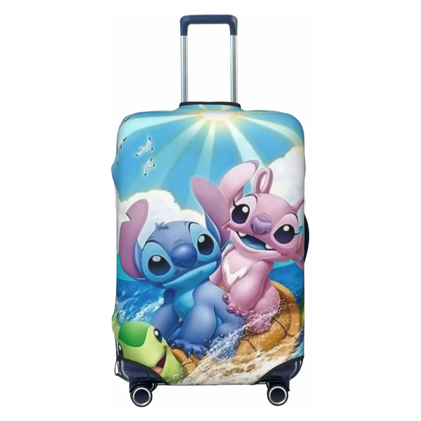 Stitch Protective Suitcase Cover Elastic Travel Luggage Cover Organizers Fits Small