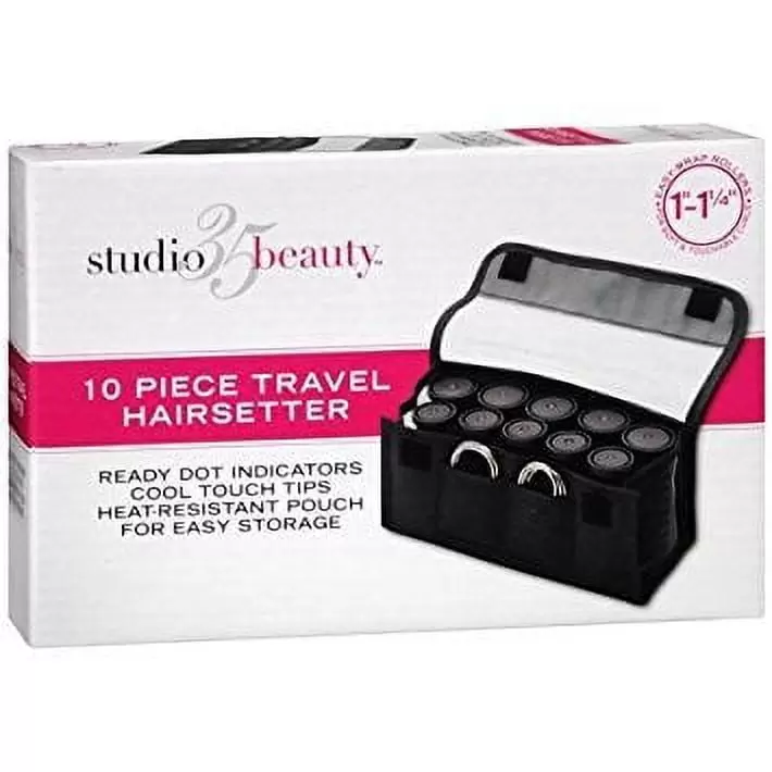 Studio 35 Beauty 10 Piece Travel Curlers 1-1-1/4