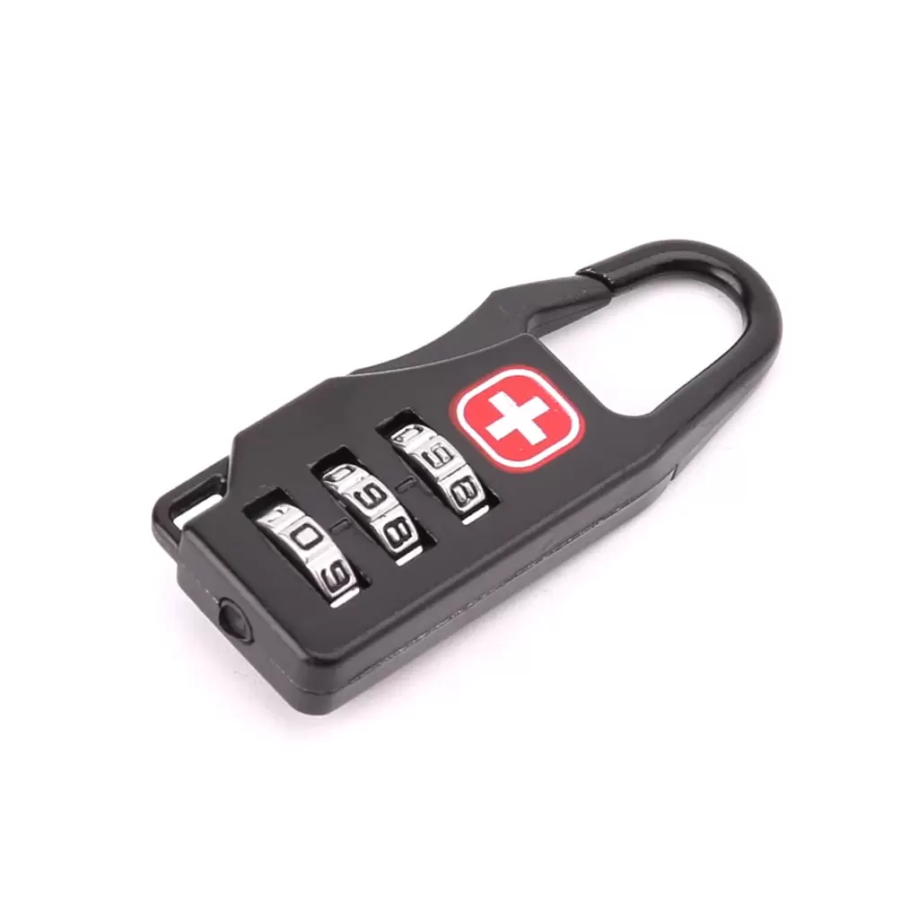 Swiss Cross Symbol Combination Safe Code Mini Padlock Luggage Travel Number Lock