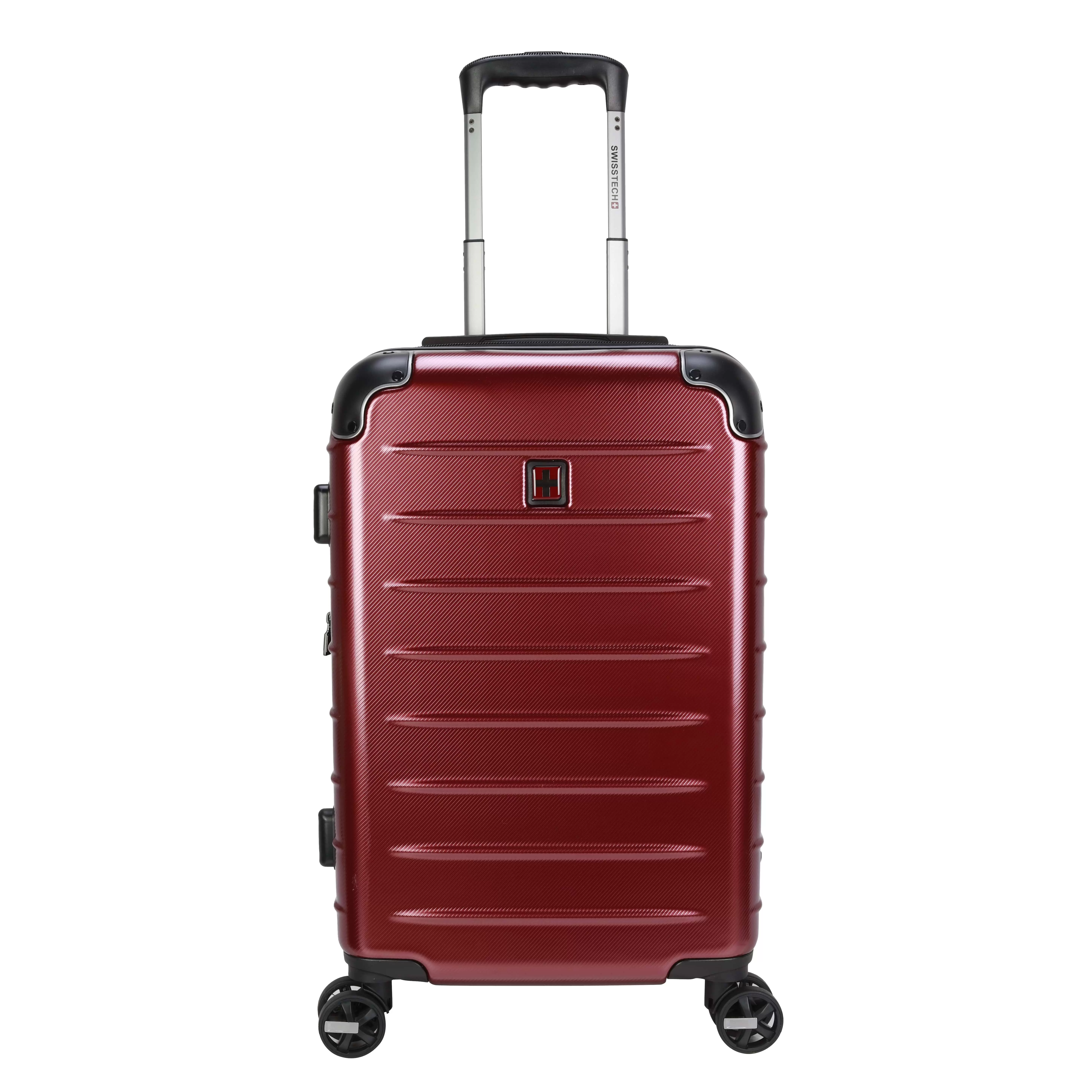 Swiss Tech 21 Hardside Carry-on Upright Luggage. Maroon